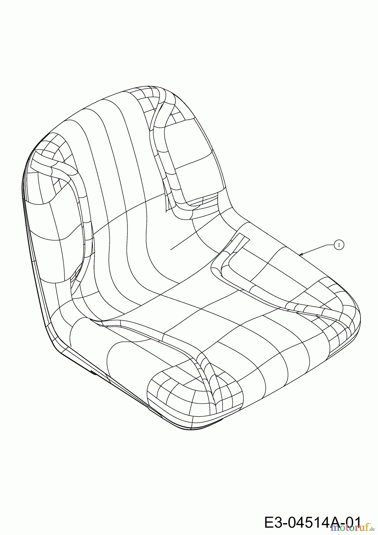  Greenbase Tracteurs de pelouse V 220 I 13HU99KN618  (2016) Siège, Contacteur siège