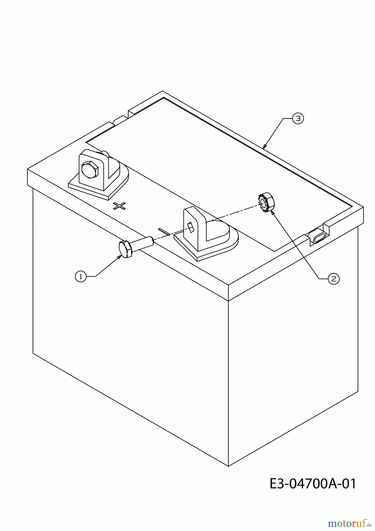  MTD Tracteurs de pelouse 200/107 13A7660G752  (2004) Batterie