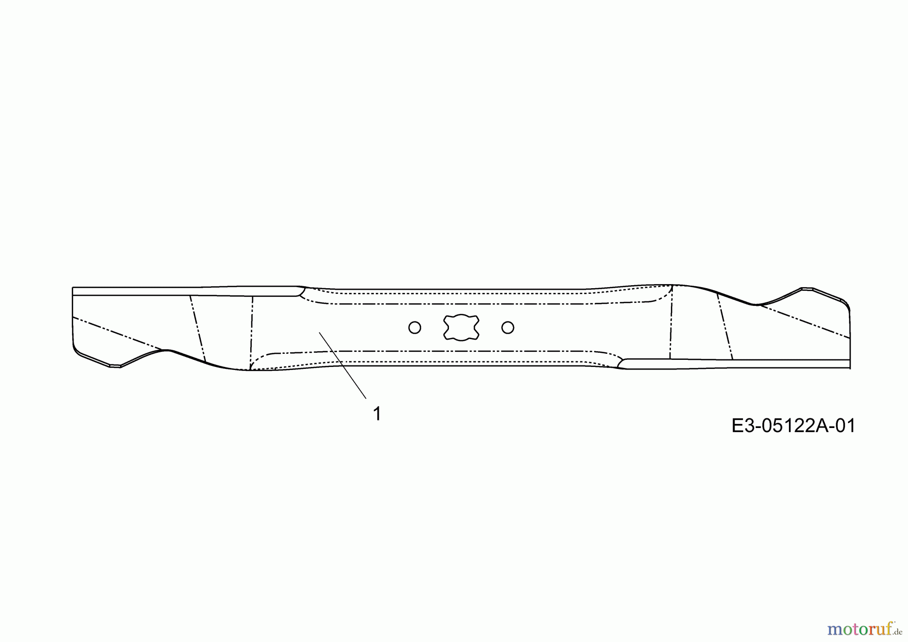  Variolux Tondeuse thermique tractée V-55 BCAR 12A-868F620  (2008) Lame soufflante