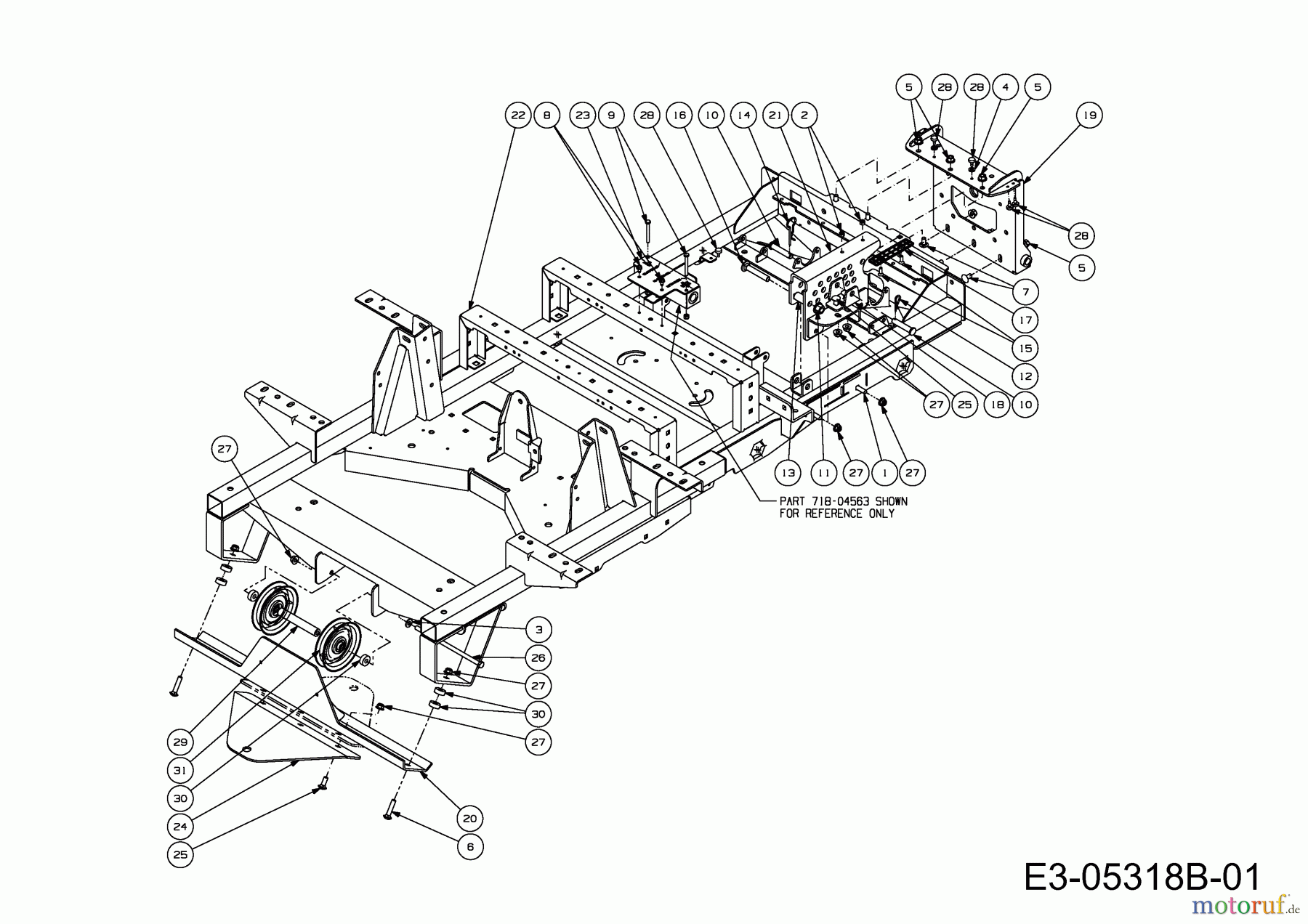  Cub Cadet Zero Turn Tank S 60 53AY8DU6603  (2010) Châssis