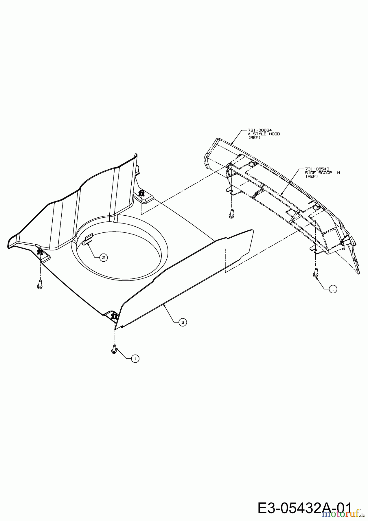  Cub Cadet Tracteurs de pelouse CC 1018 KHN 13AG91AN603  (2012) Conduit air