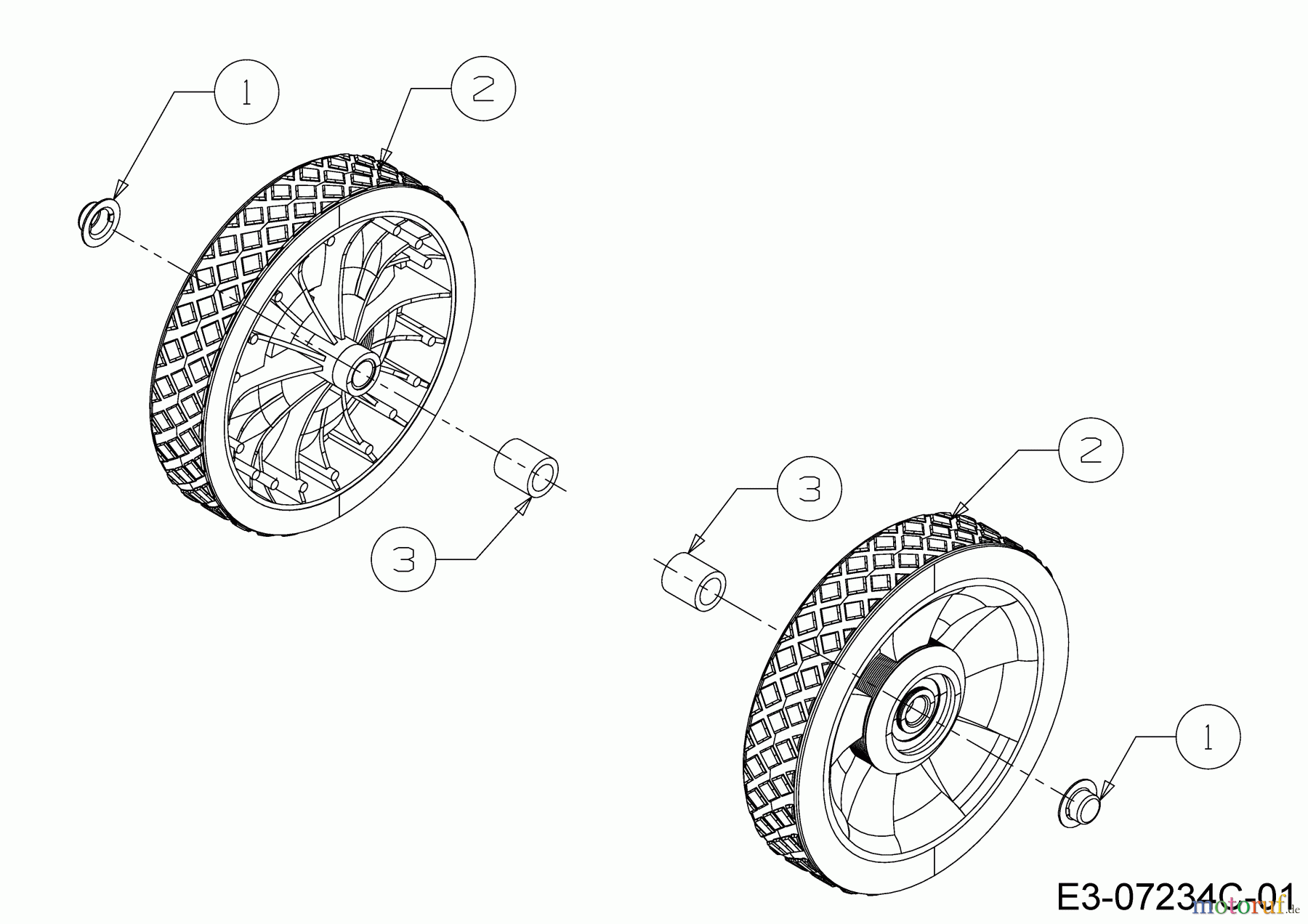  MTD Fraises à neige M 53 31A-2M1E678  (2018) Roues