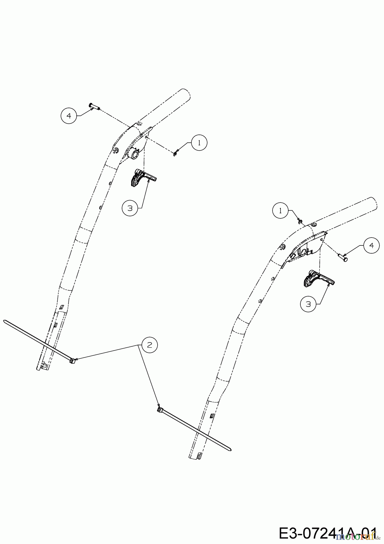  Cub Cadet Fraises à neige 530 HDSWE 31AY57KZ603  (2017) Levier d'arrête