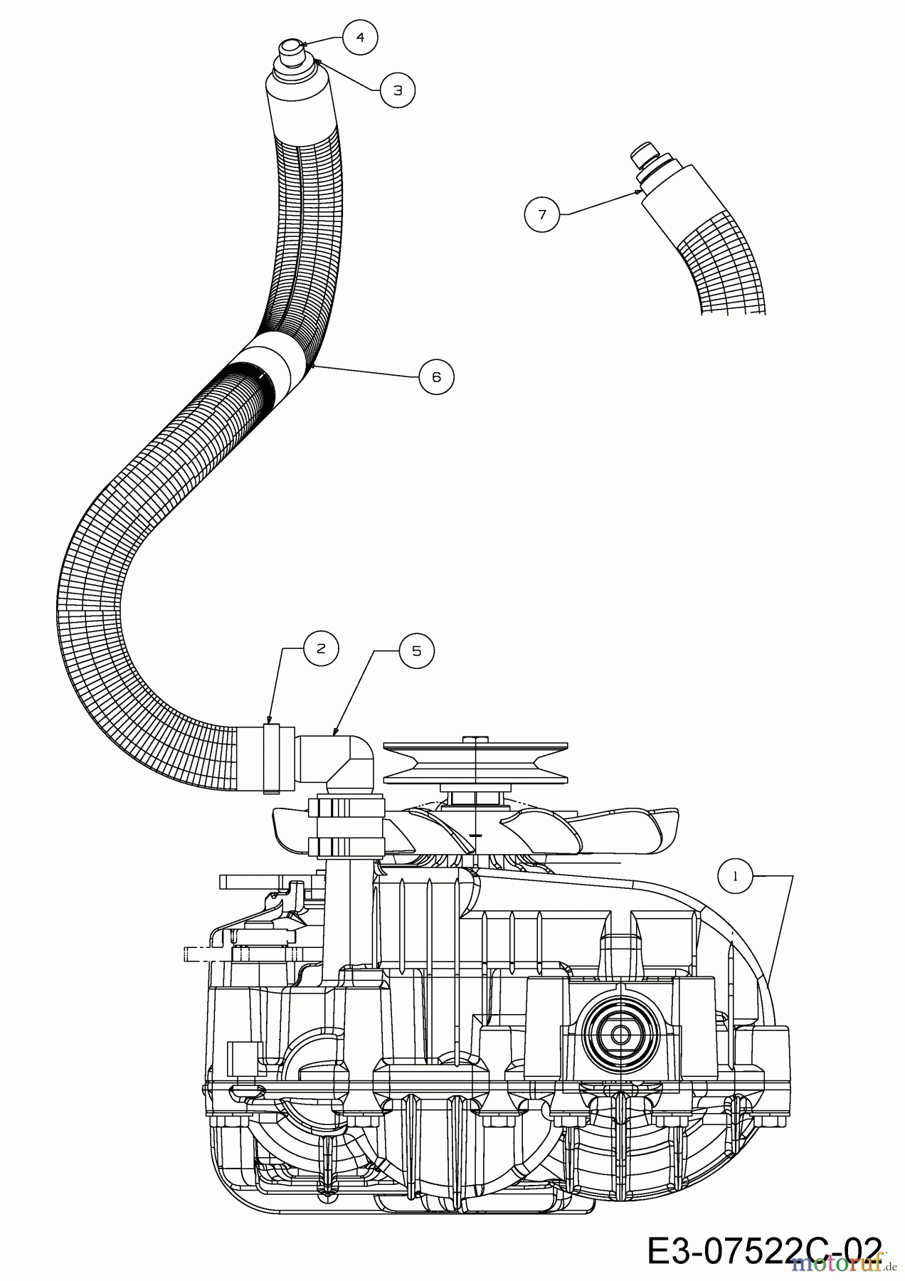  Massey Ferguson Tracteurs de pelouse MF 36-22 HG 13HF91GI695  (2014) Tuyau aération, Boîte de vitesse hydrostatique