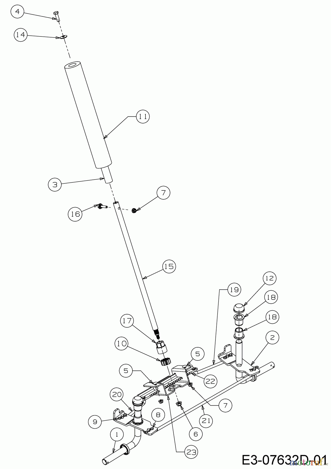  Wolf-Garten Tracteurs de pelouse Scooter Mini / RDE 60 M 13A326SC650M  (2016) Système direction