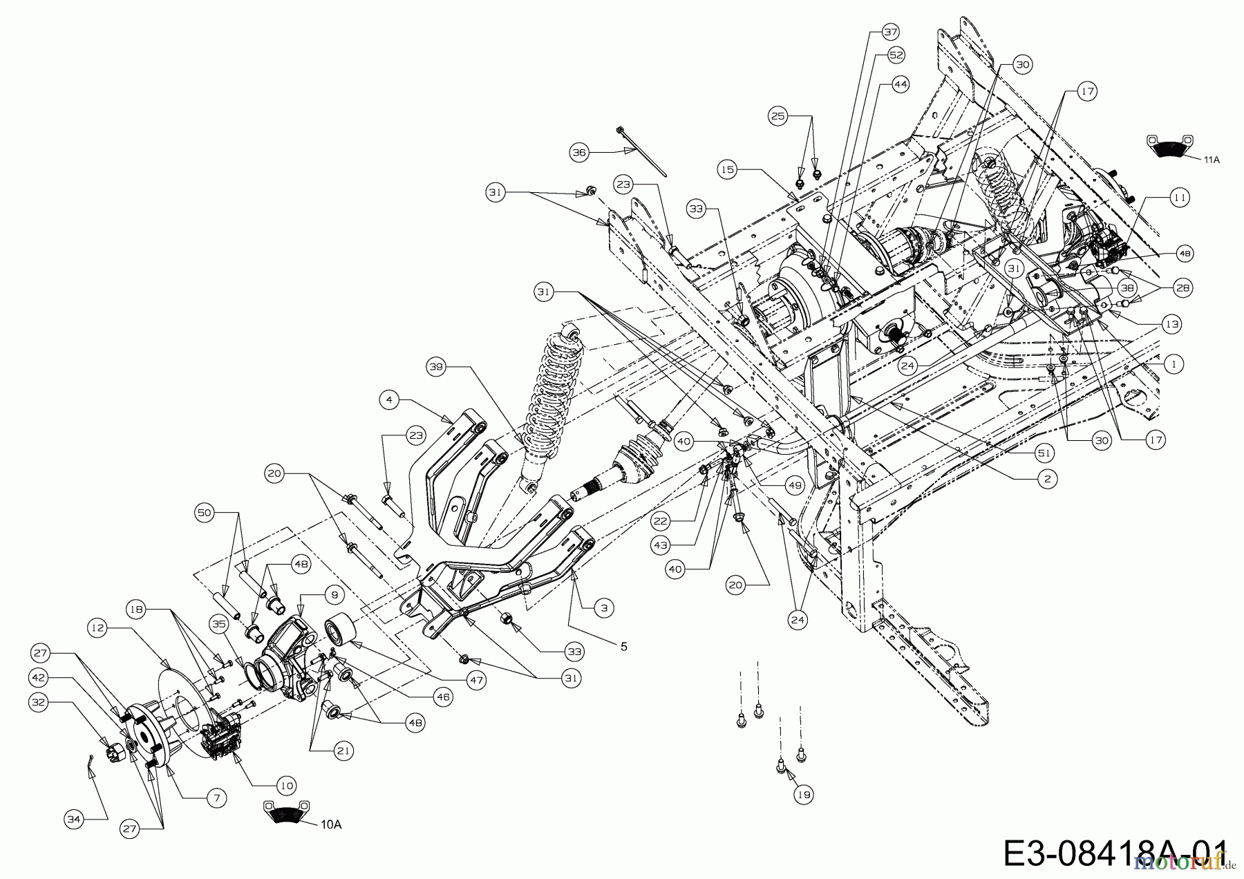  Massey Ferguson Utility Vehicle MF 20 MD 37AK468D695  (2014) Axe arrière