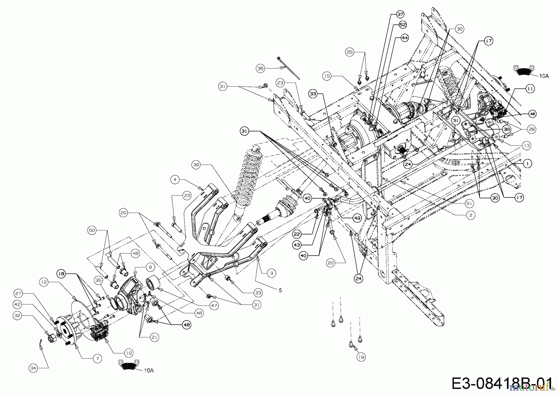  Massey Ferguson Utility Vehicle MF 20 MD 37AK468D695R  (2016) Axe arrière