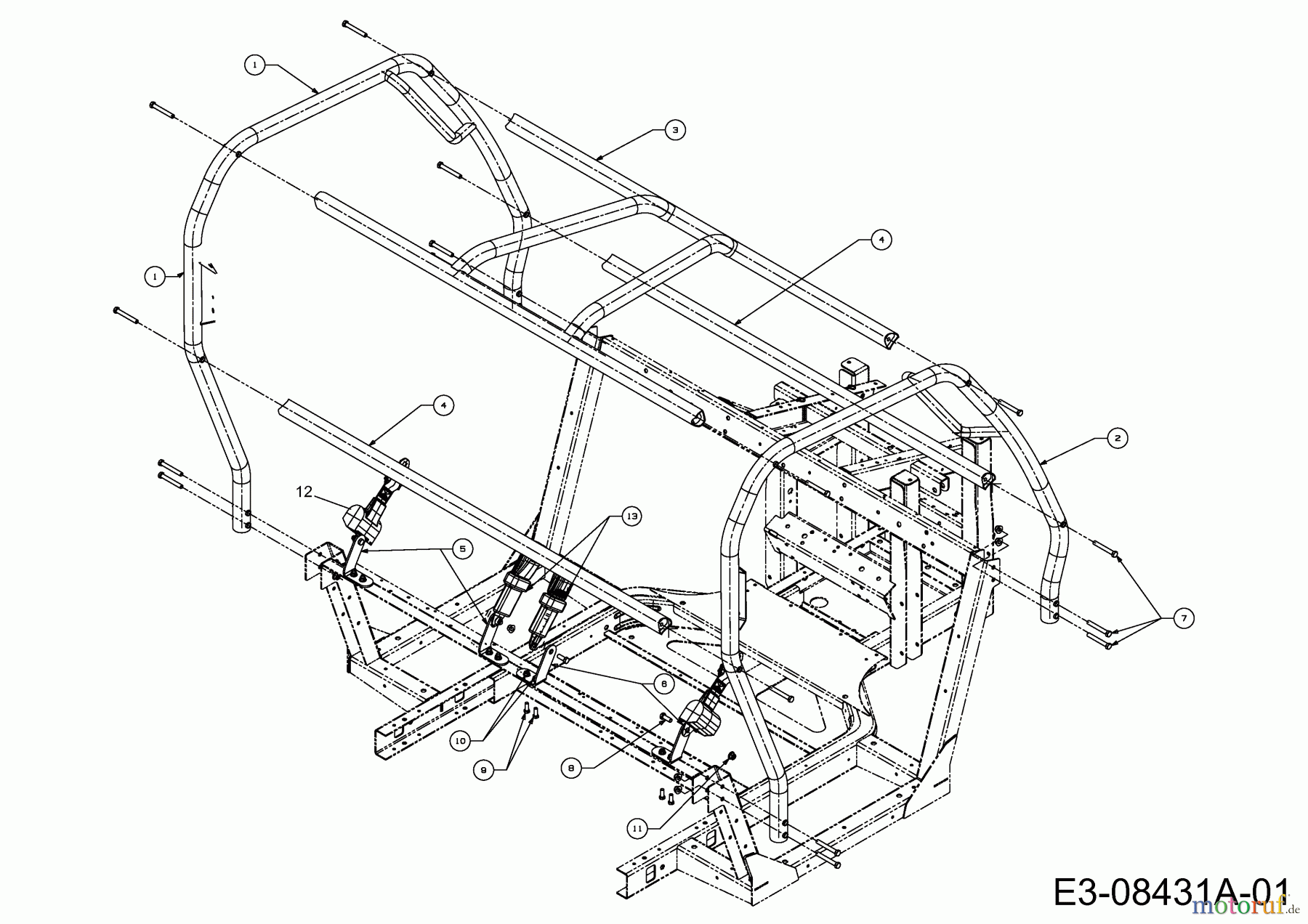  Massey Ferguson Utility Vehicle MF 20 MD 37AK468D695R  (2015) Ceintures de sécurité, Arceau de sécurité