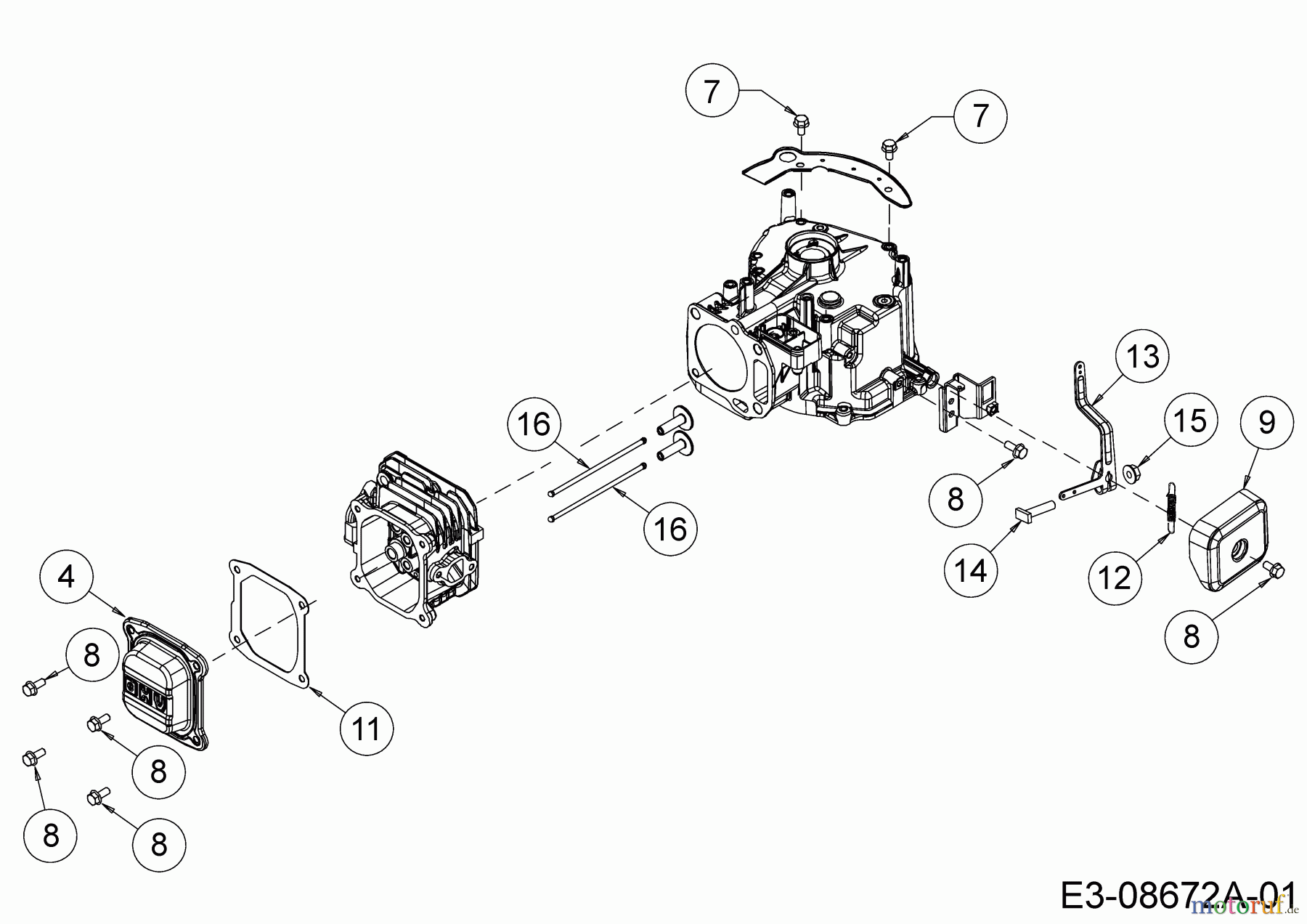  MTD-Moteurs Vertical 5T65RHA 752Z5T65RHA  (2017) Levier de régulateur, Chapeau de soupape