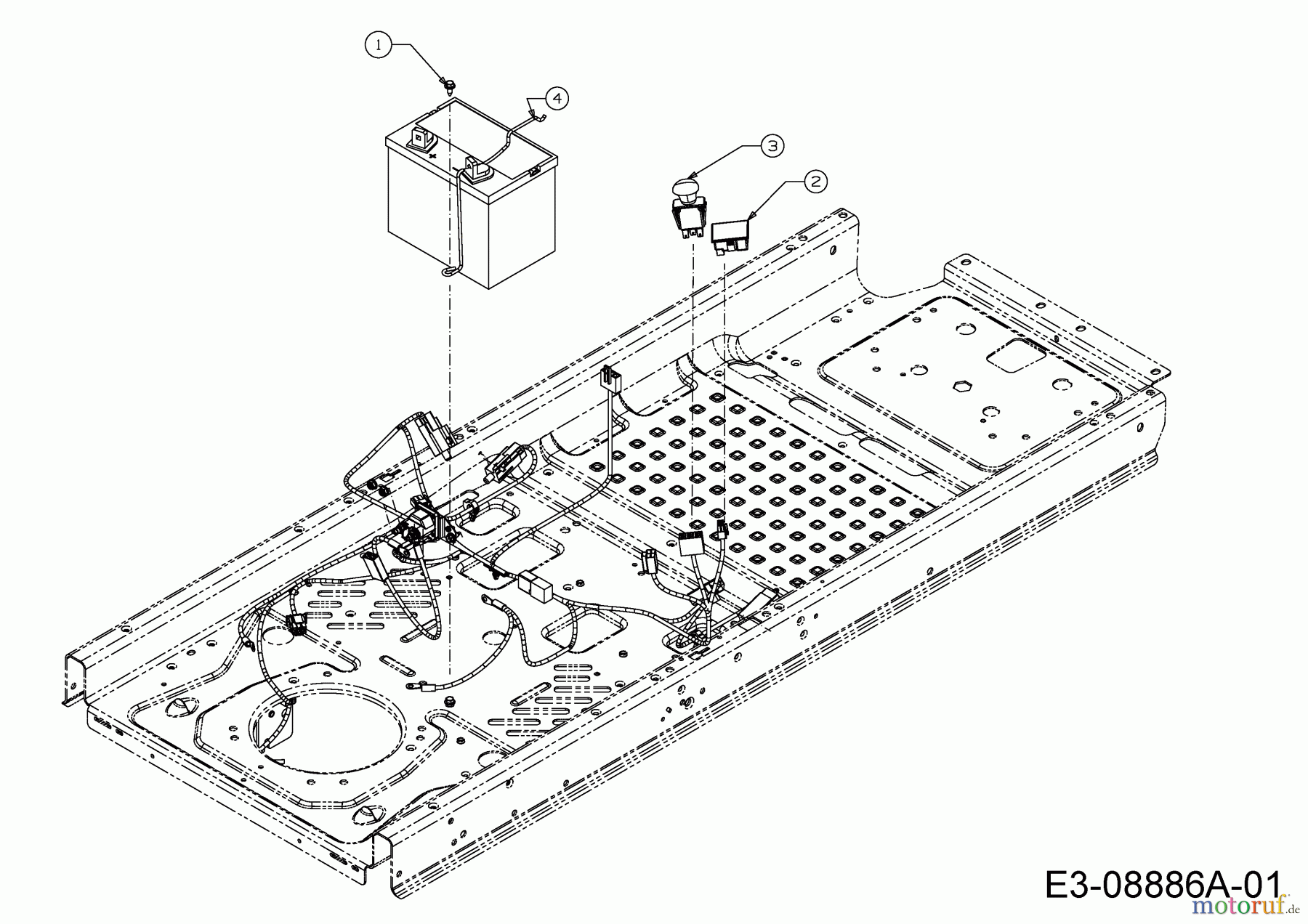  Cub Cadet Zero Turn Z-Force SZ 60 17ASDGHD010  (2015) Attache de batterie, Compteur d'heures, Enclenchement embrayage électromagnétiqu