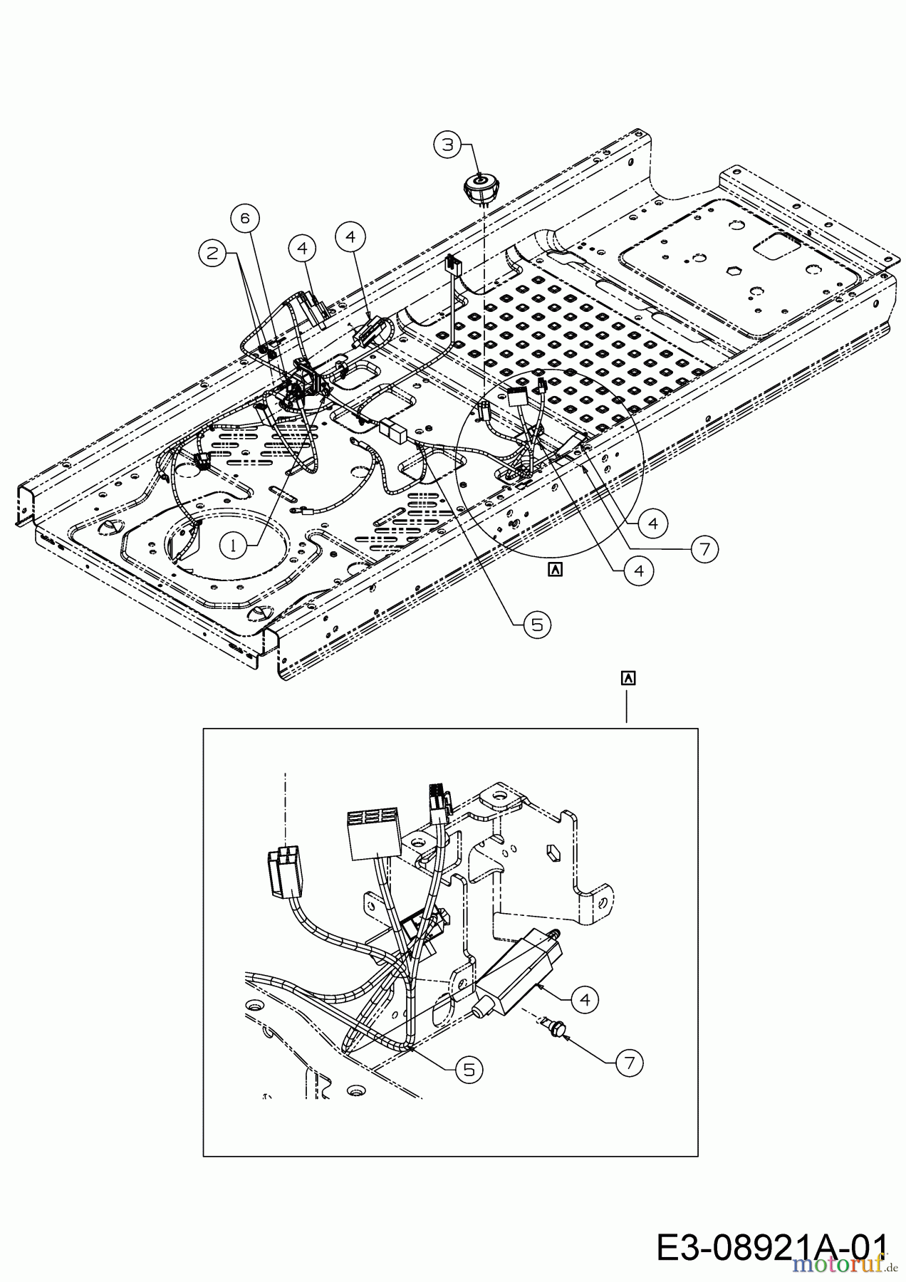  Cub Cadet Zero Turn RZTL 50 17AICACQ603  (2016) Assortiment électrique