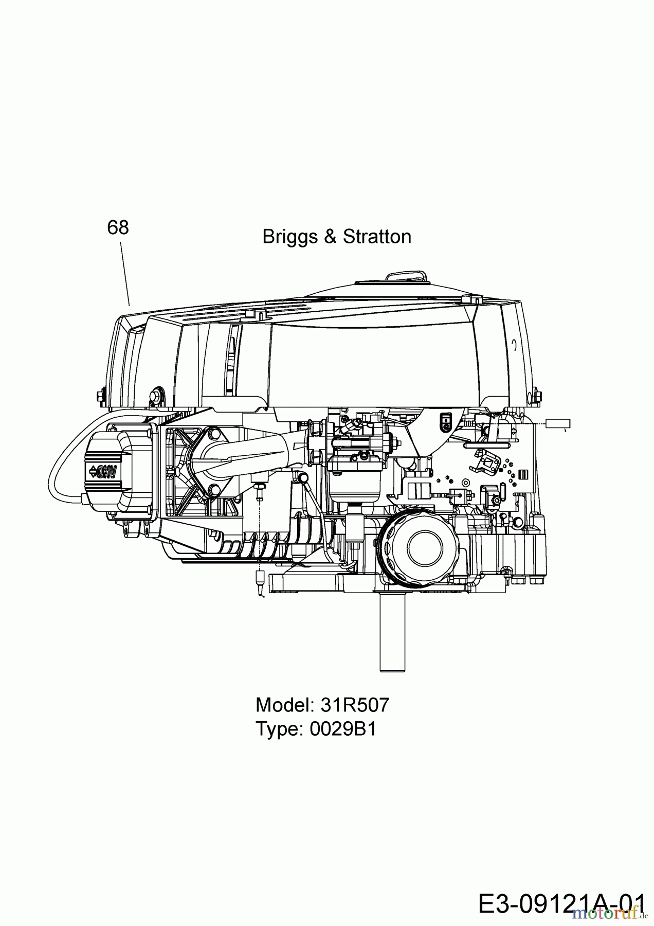  Mastercut Tracteurs de pelouse Mastercut 92-155 à partir du 2017 13HM775E659  (2017) Moteur Briggs & Stratton