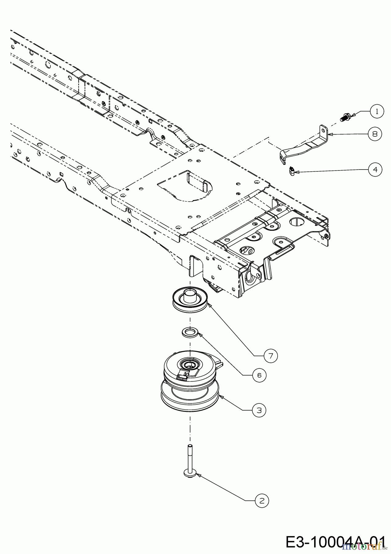  Cub Cadet Tracteurs de pelouse XT1 OS107 13A8A1CS603  (2017) Embrayage électromagnétique, Poulie moteur