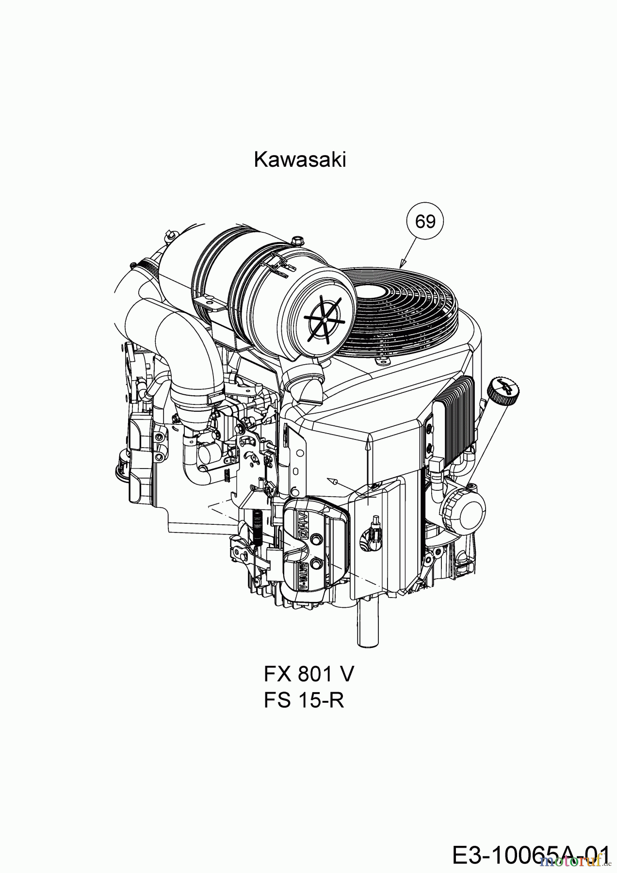  Cub Cadet Zero Turn Z 5 Pro Series 60 53RIHJUV603  (2017) Moteur Kawasaki