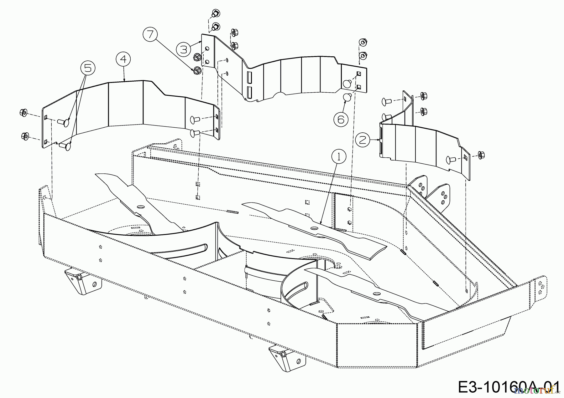  MTD Accèssoires Accèssoires Zero Turn Kits mulching pour Z 1 Pro Series 54 19A70038100  (2017) Kit mulching