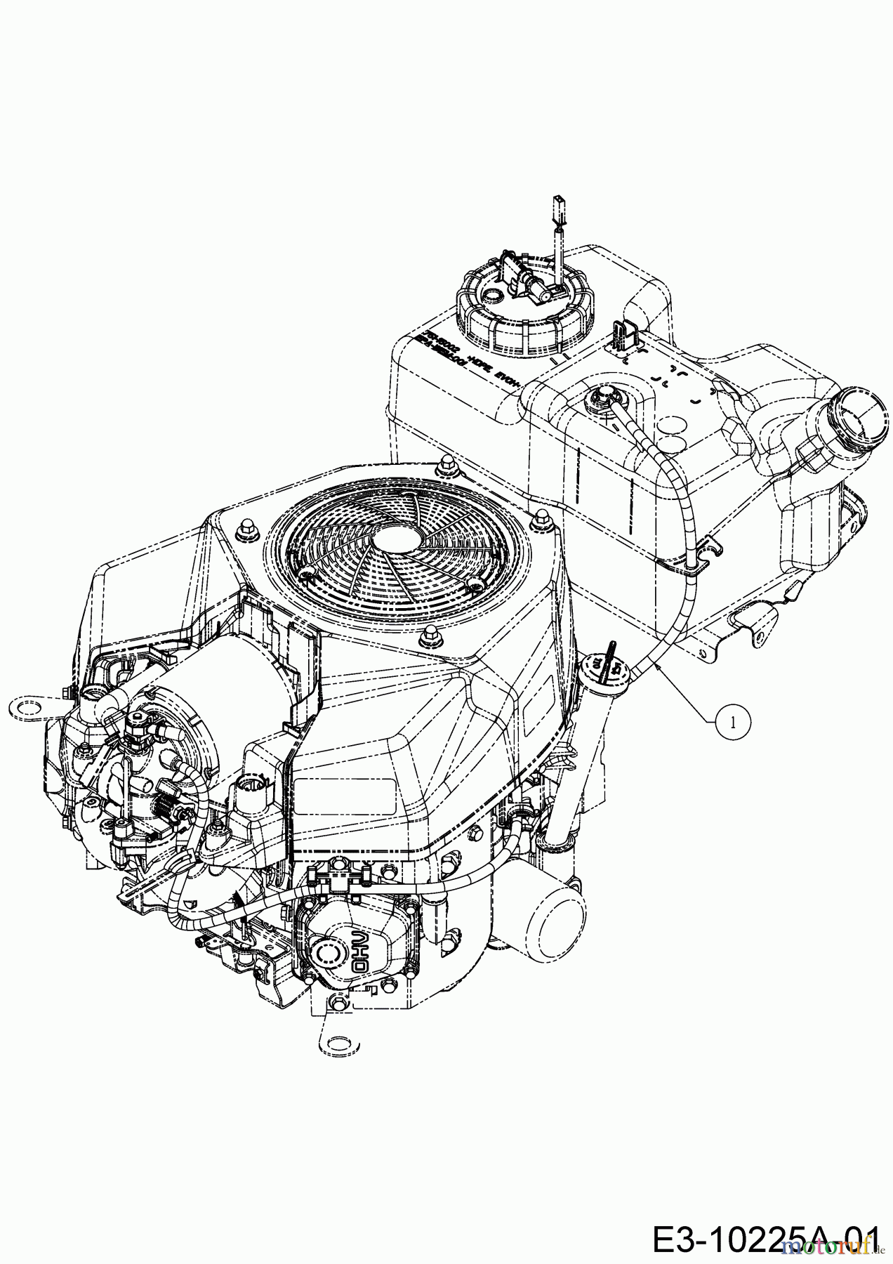  Cub Cadet Tracteurs de pelouse XT2 PR106IE 13BZA1CR603  (2018) Tuyau aération