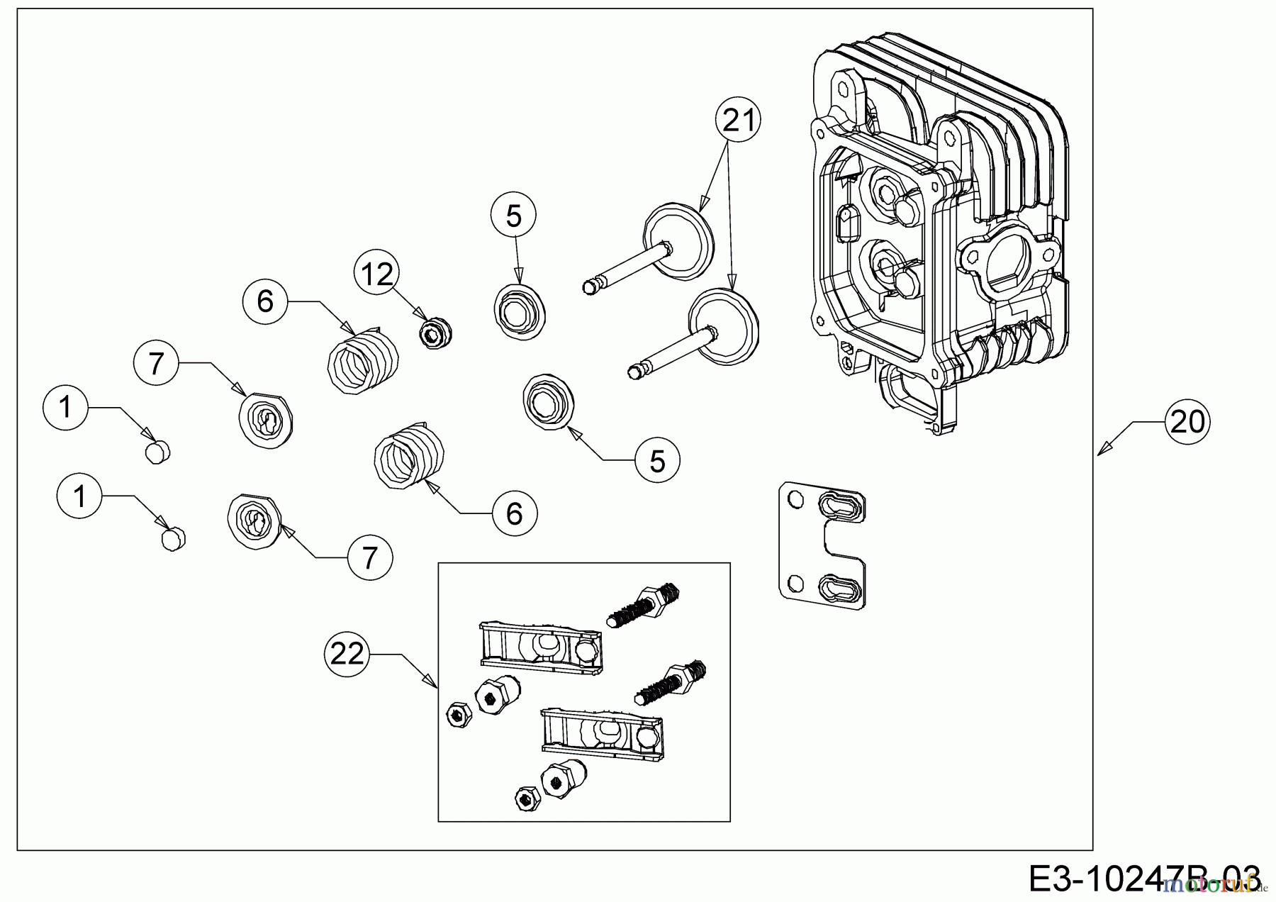  MTD-Moteurs Vertical 4P90JUE 752Z4P90JUE  (2017) Culasse