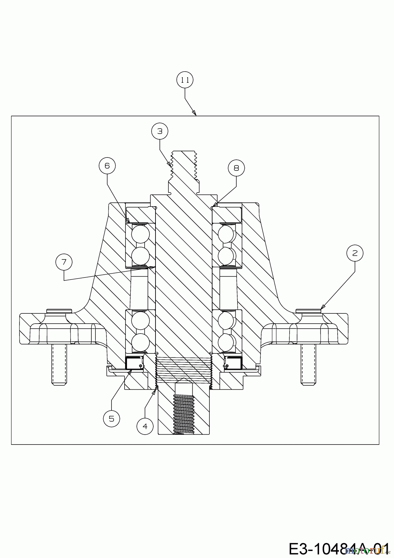  Cub Cadet Zero Turn Z5 152 53AIHJUV603  (2018) Palier 618-07371