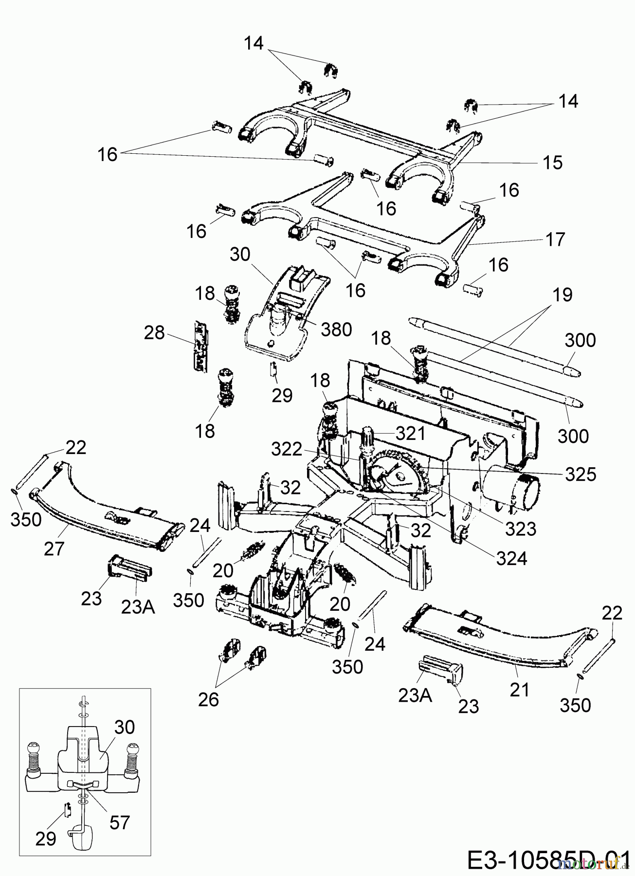  Robomow Tondeuse robot RS625U PRD6200YG  (2017) Carte frontale, Réglage hauteur, Flotteur