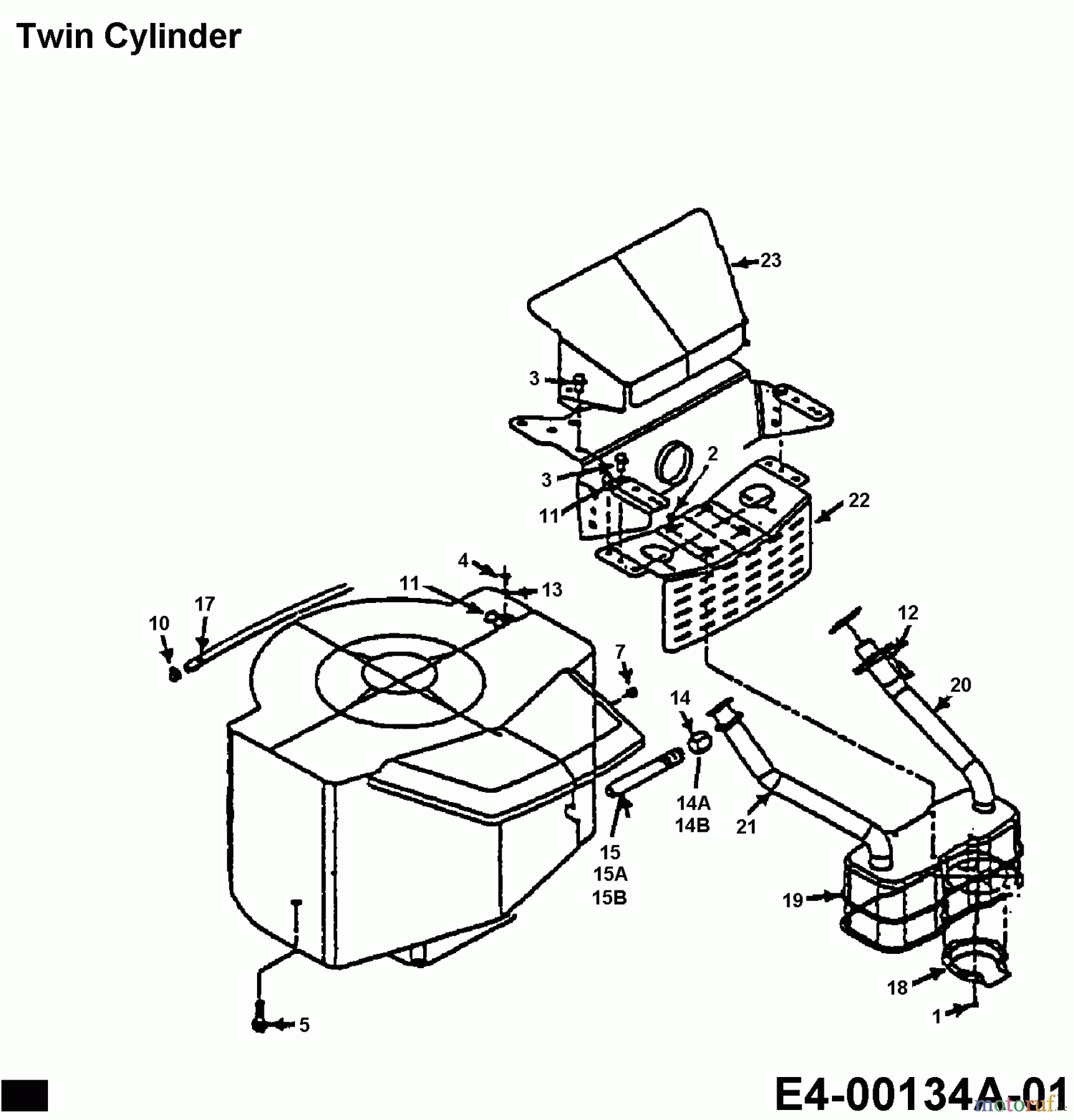  MTD Tracteurs de pelouse E 130 13AA765N678  (1998) Accessoires moteur