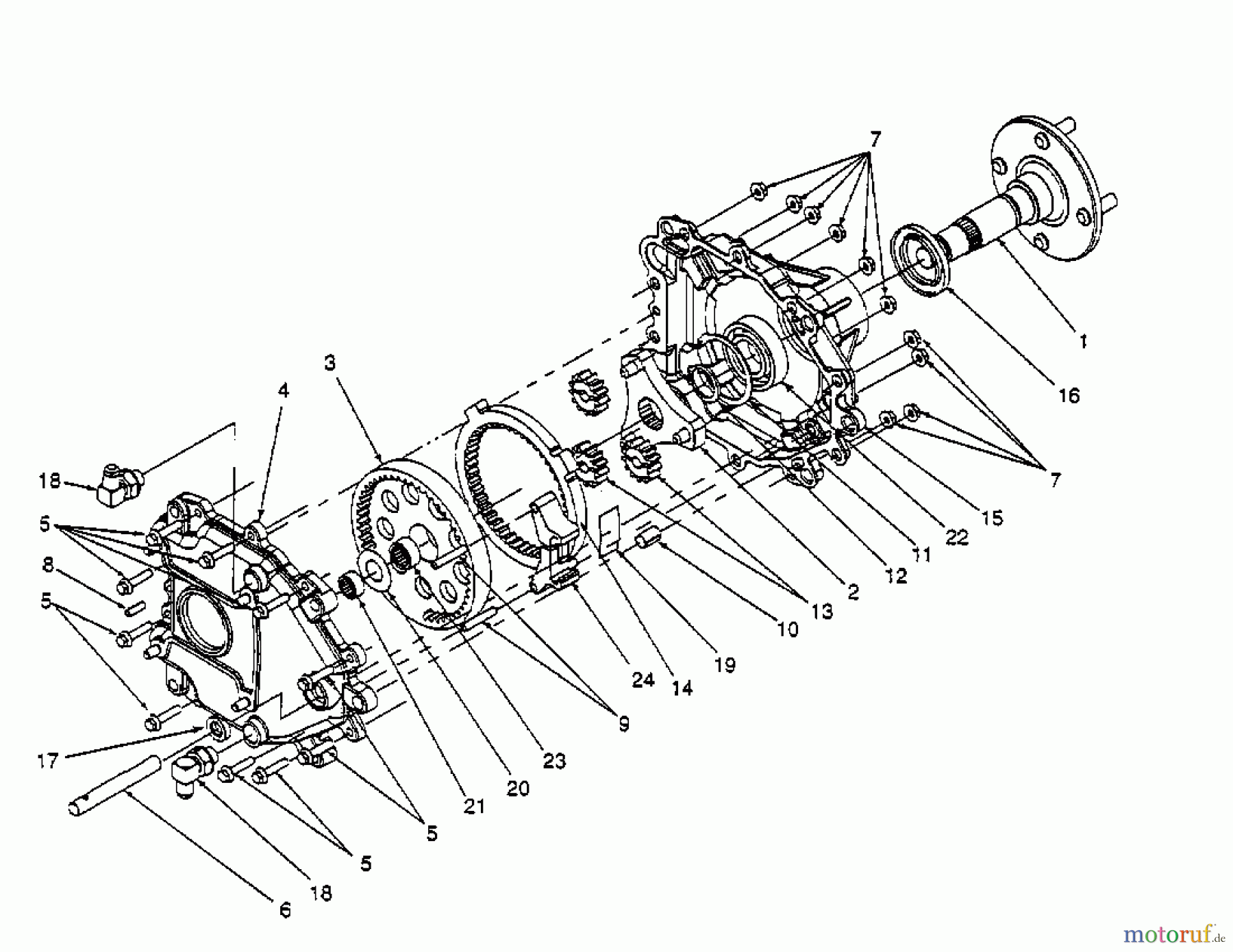  Cub Cadet Zero Turn Z 54 53CA1B6K603  (2000) Differentiel