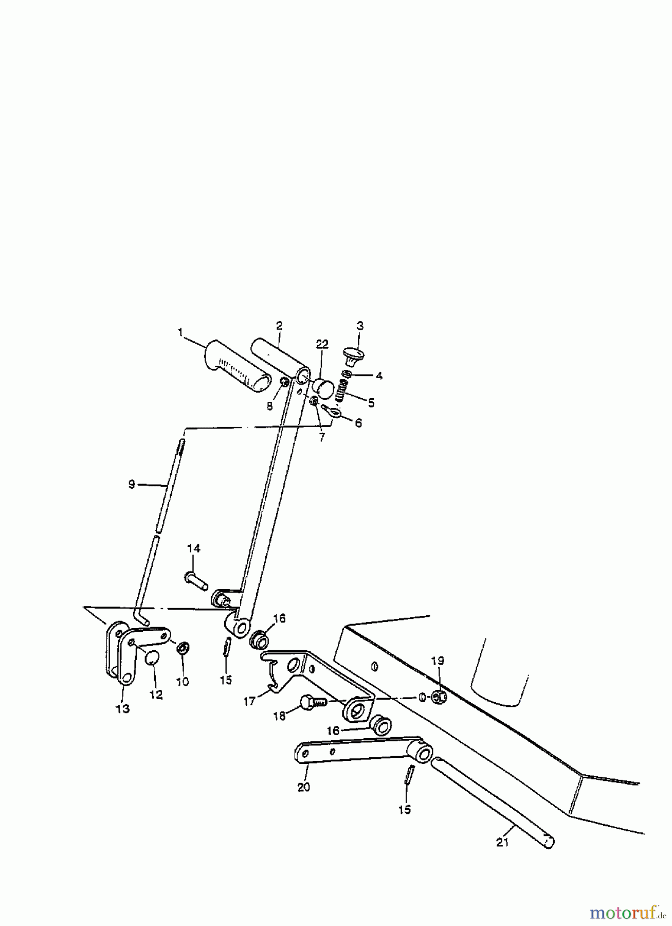  Mastercut Tracteurs de pelouse F 125 13A-520-659  (2000) Relevage plateau de coupe