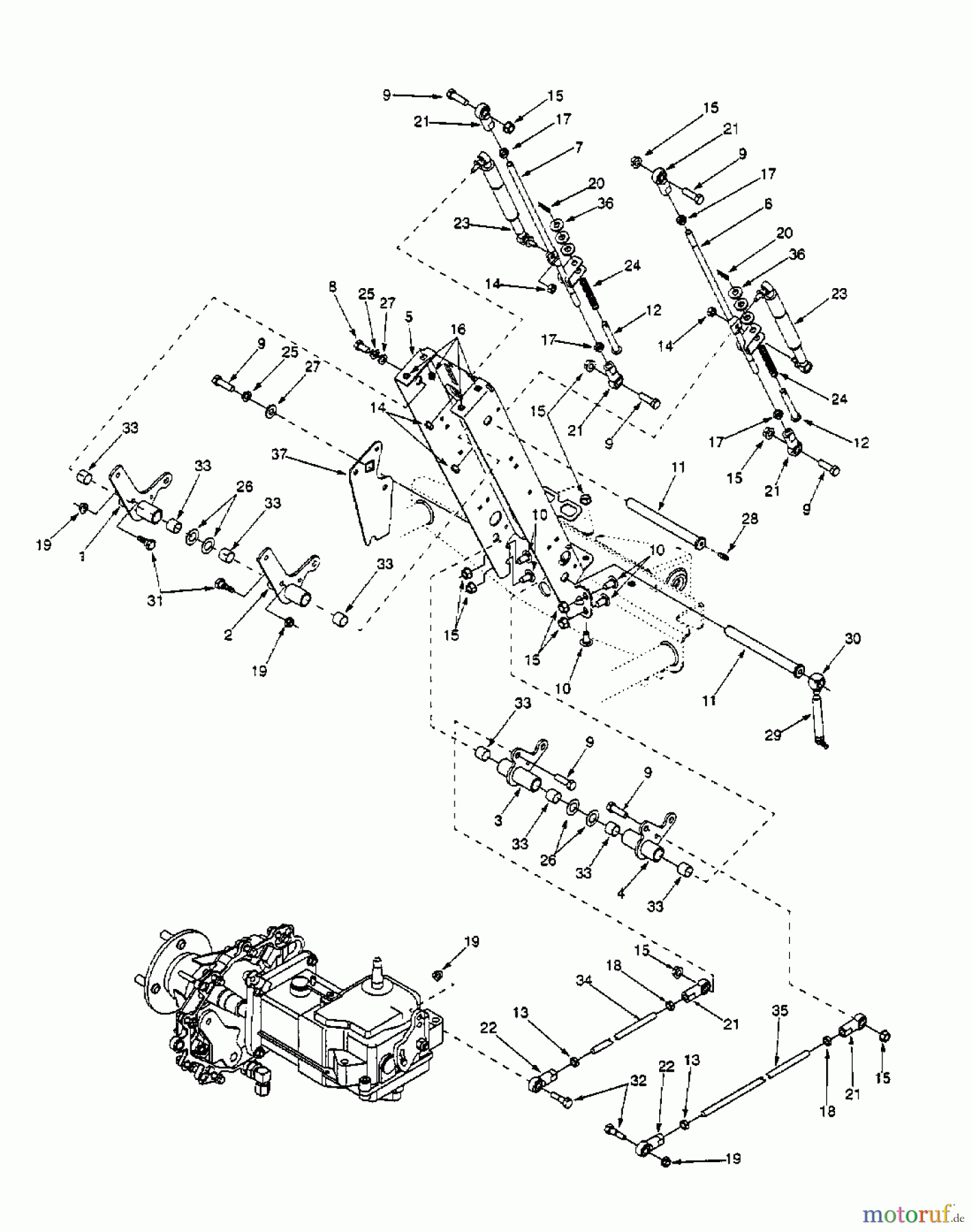  Cub Cadet Zero Turn Z 44 53AA1A5L603  (2000) Commande