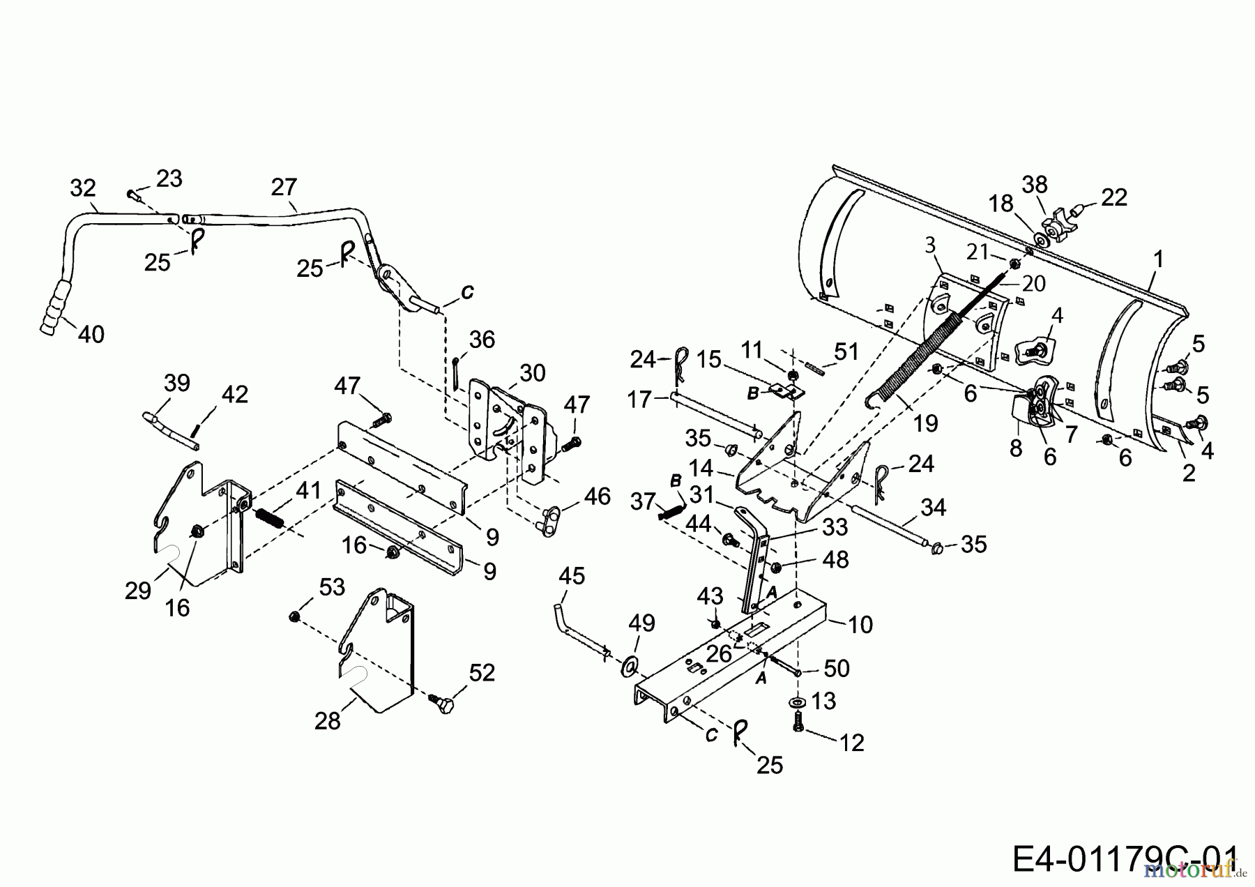  MTD Accèssoires Accèssoires tracteur de jardin et de pelouse Lame á neige pour série 900 (NX-09) (46