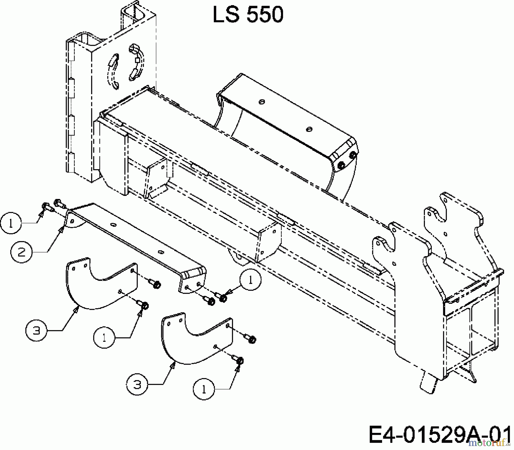  MTD Fendeuse à bois LS 550 24AF550C678  (2008) Support