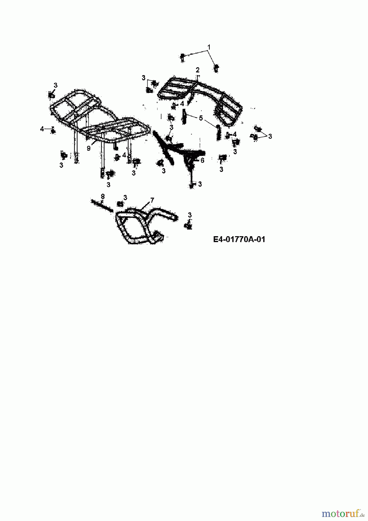  Cub Cadet Quads UT 300 36AB146-603  (2008) Pare-chocs