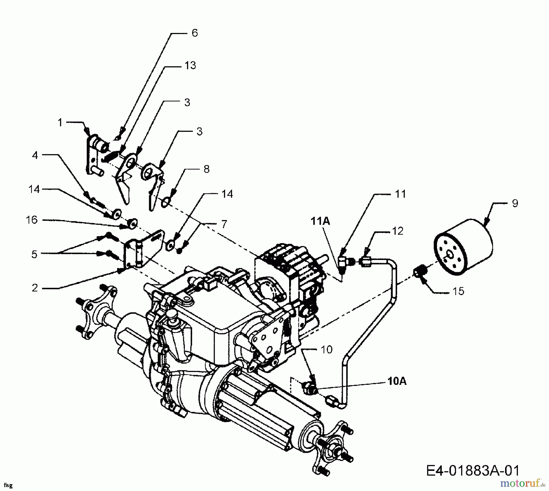  Cub Cadet Tracteurs de pelouse HDS 2205 13A-208M100  (2003) Filtre d´huile