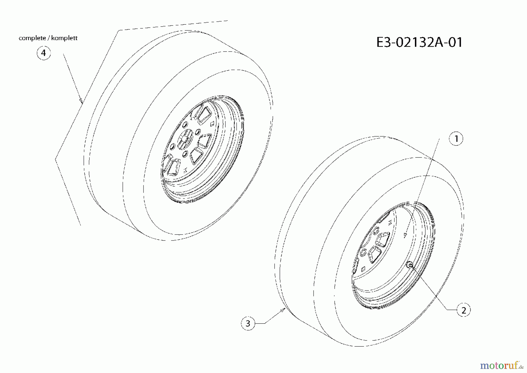  Cub Cadet Tracteurs de jardin HDS 2205 14A-2D7-603  (2008) Roues arrières