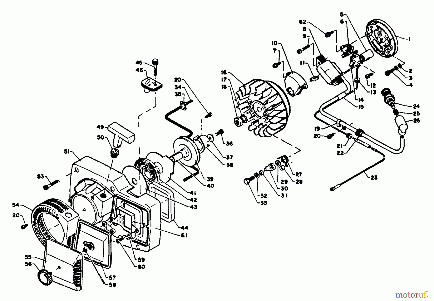  Echo Sägen, Kettensägen CS-602VL - Echo Chainsaw Magneto And Starter For Models CS-702VL And CS-602VL