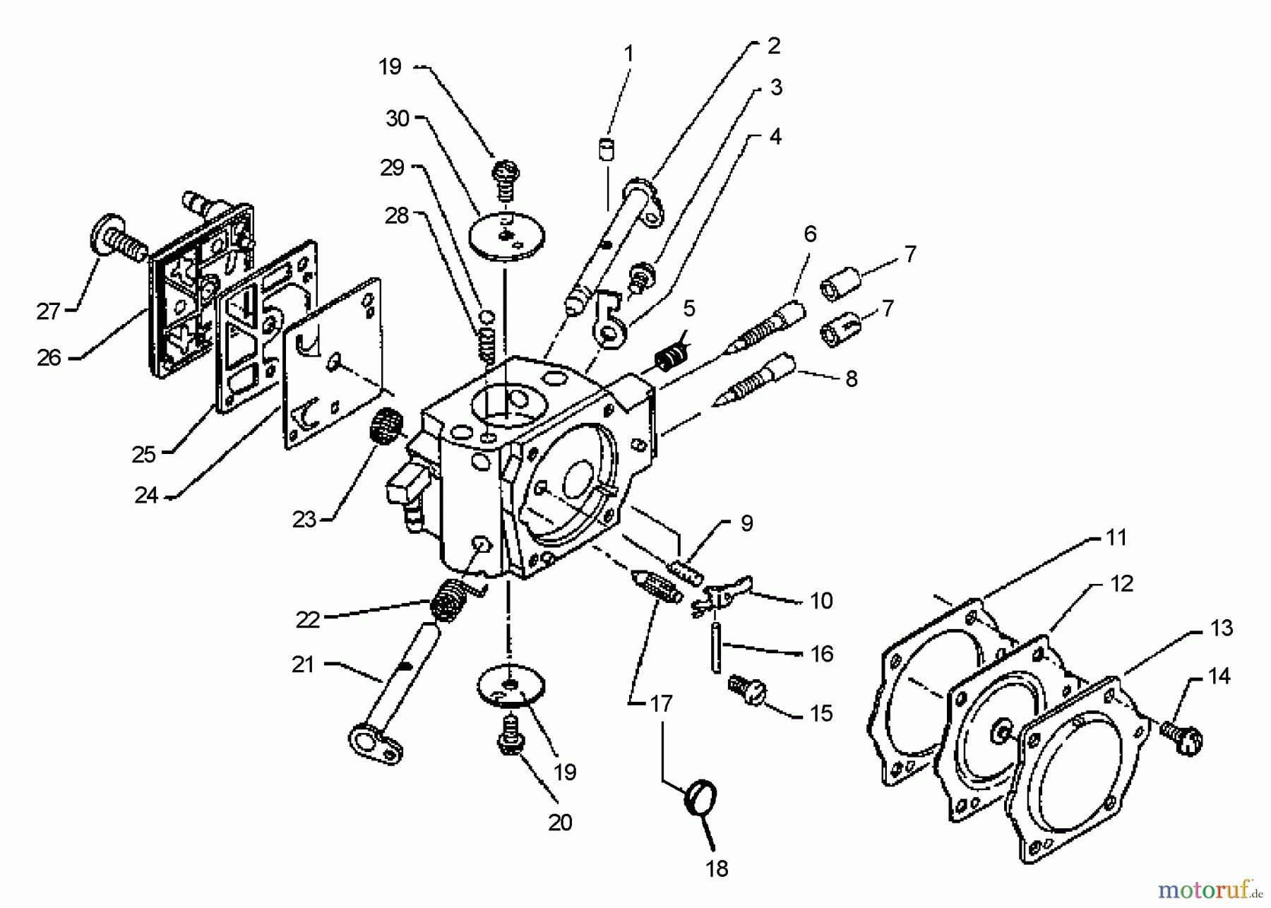  Echo Rettungssäge QV-6700 - Echo Quick Vent Chain Saw (Type 1 ) Carburetor