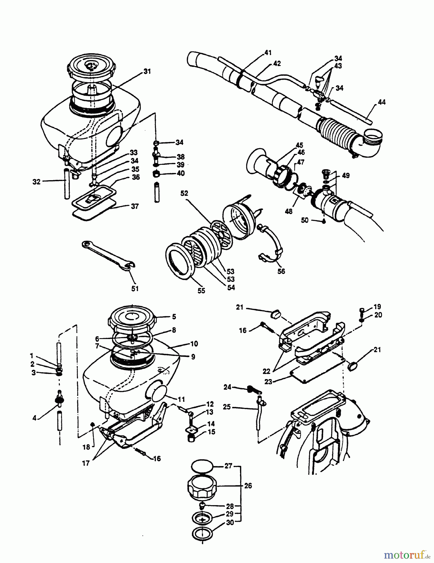  Echo Bläser / Sauger / Häcksler / Mulchgeräte	 PB-400E - Echo Back Pack Blower, S/N 128096 - 249241 Mister Attachment PBAM-400/PBAM-400E