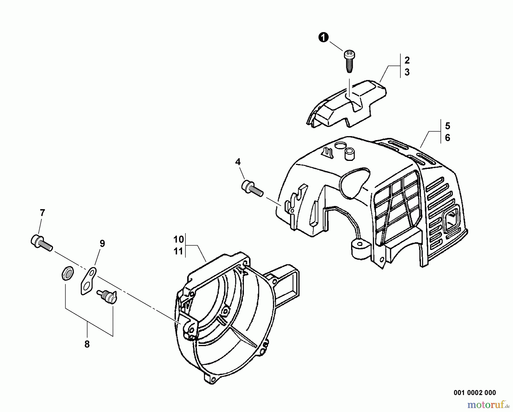  Echo Wasserpumpen WP-1000 - Echo Water Pump, S/N: W15103001001 - W15103999999 (Type 1E) Covers