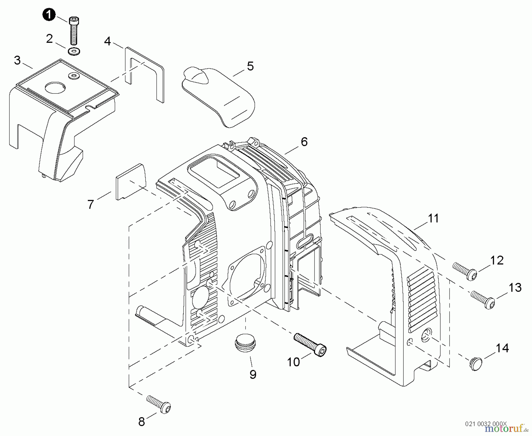Echo Bläser / Sauger / Häcksler / Mulchgeräte PB-760LNH - Echo Back Pack Blower, Engine Cover, Muffler Cover