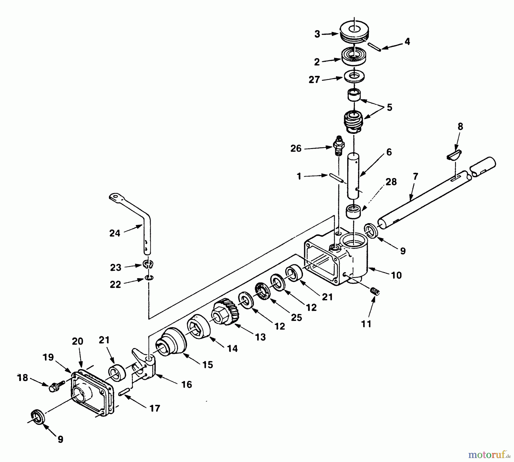  Echo Rasenmäher LM-204 - Echo Walk-Behind Lawn Mower Transmission