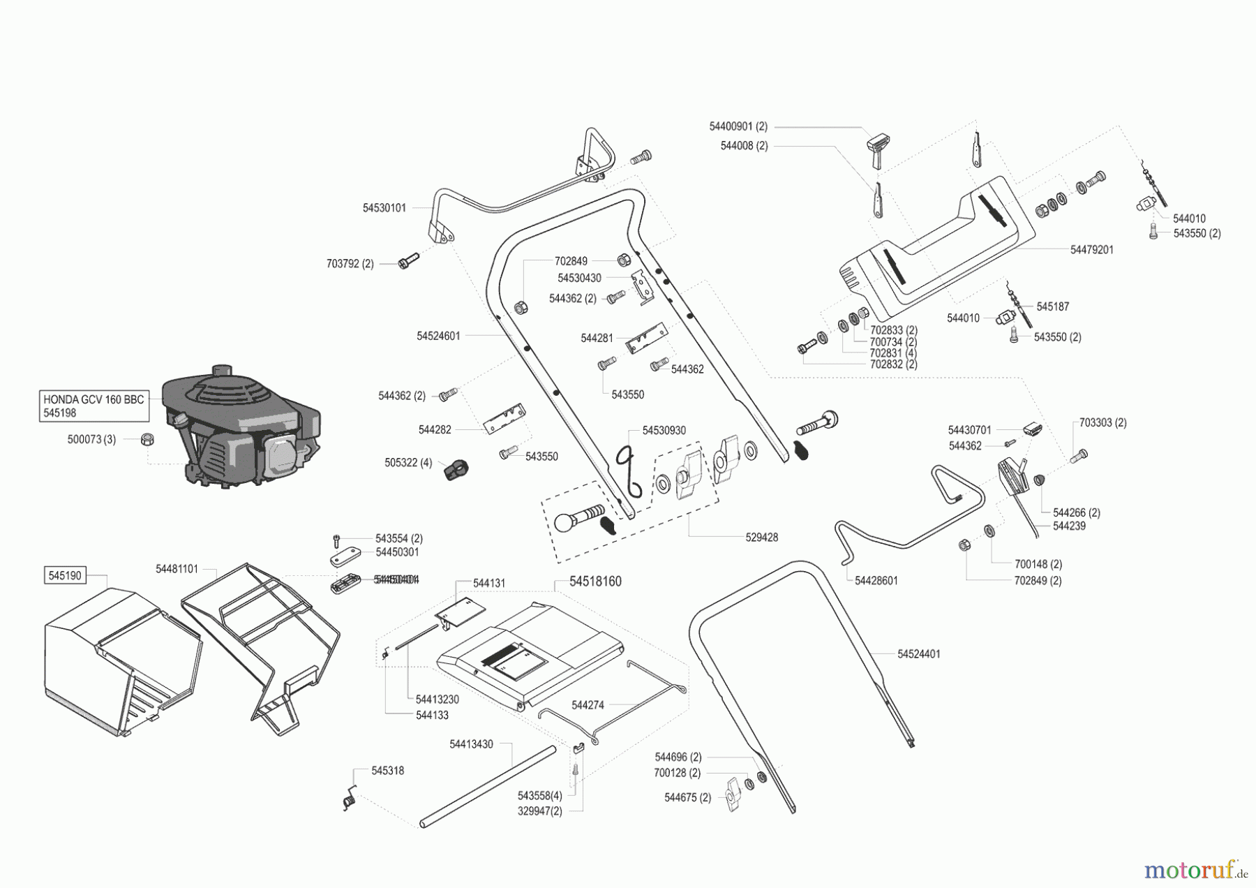  Grüne Welle Gartentechnik Benzinrasenmäher 5200 BRC Seite 2