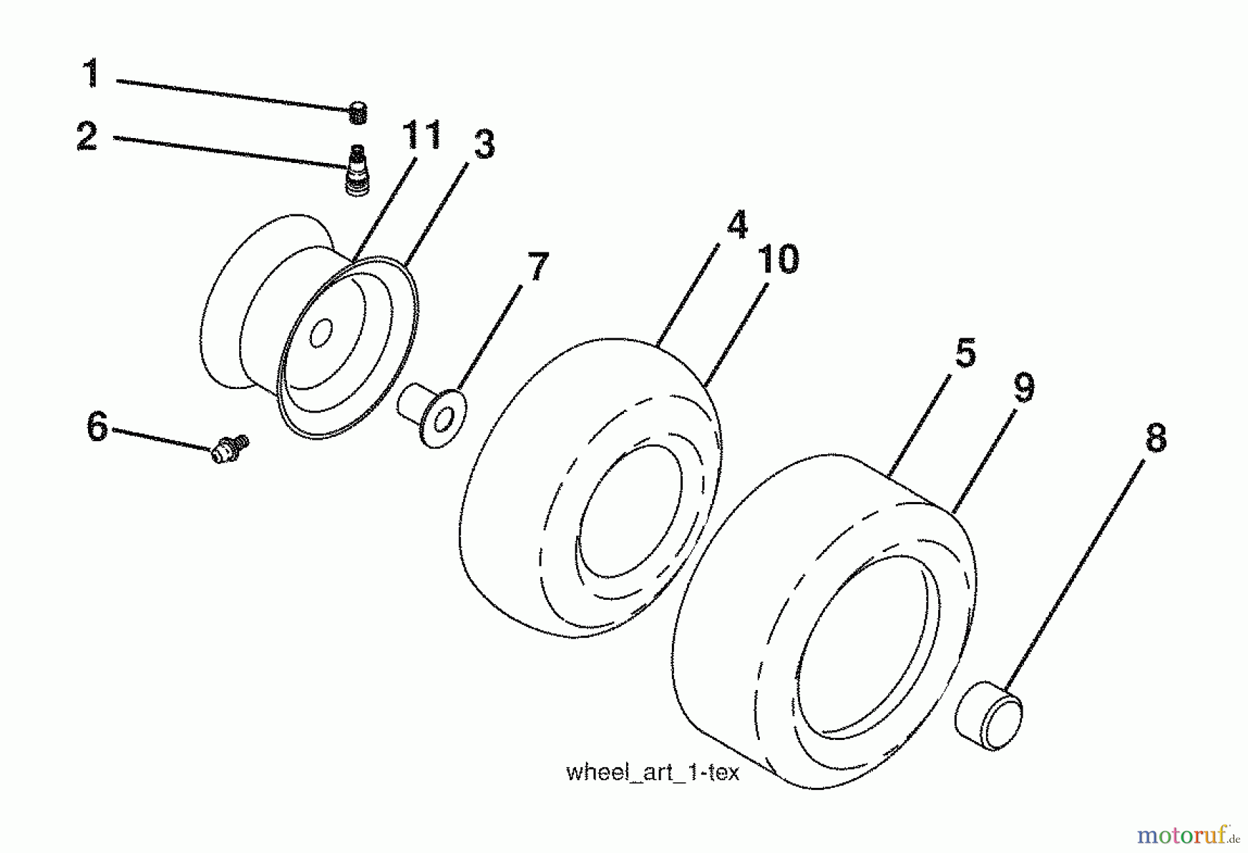  Husqvarna Rasen und Garten Traktoren YT 1942 (96043002501) - Husqvarna Yard Tractor (2008-04 & After) Wheels And Tires