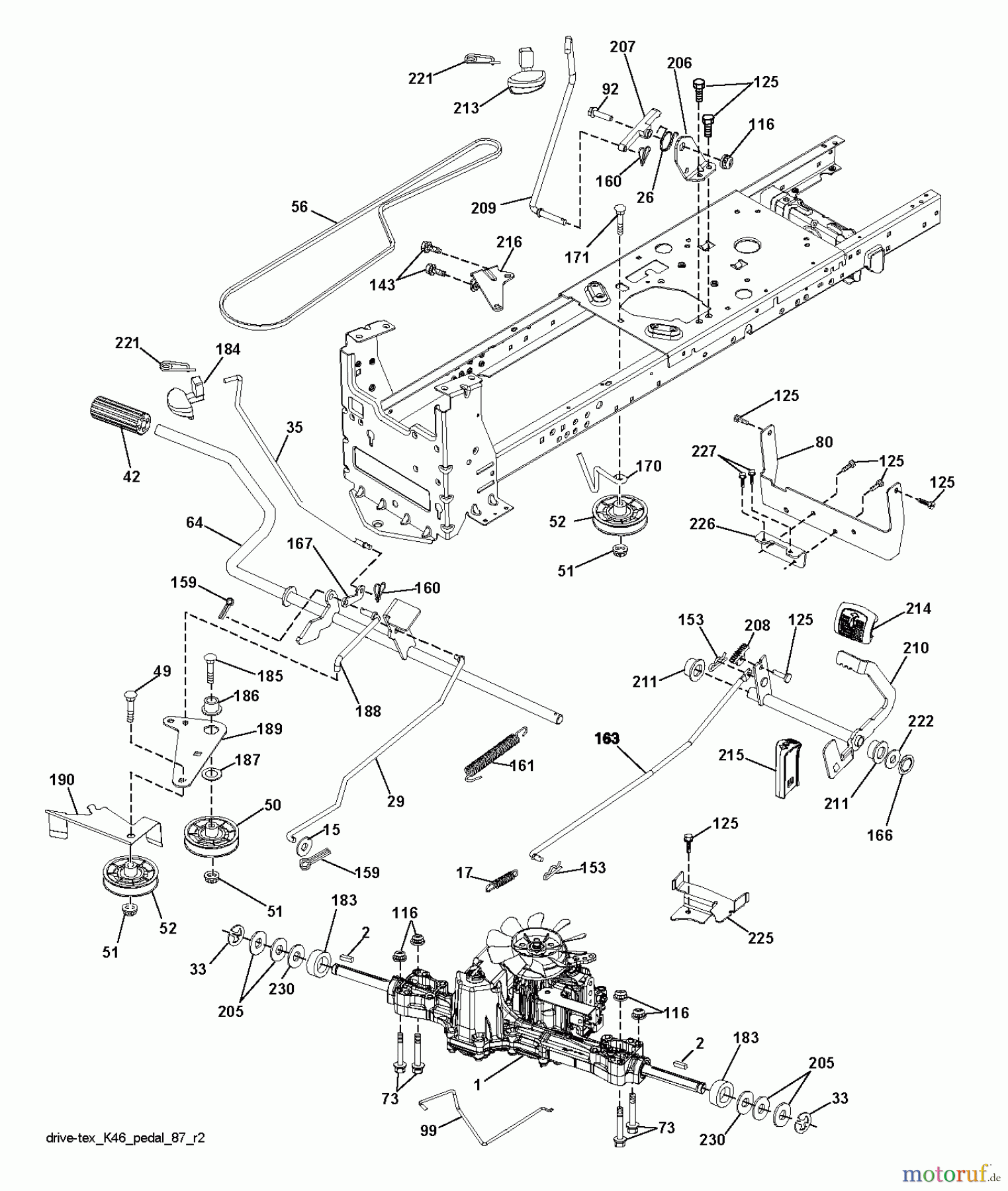  Husqvarna Rasen und Garten Traktoren YTH 2146 (96048004201) - Husqvarna Yard Tractor (2013-04) DRIVE