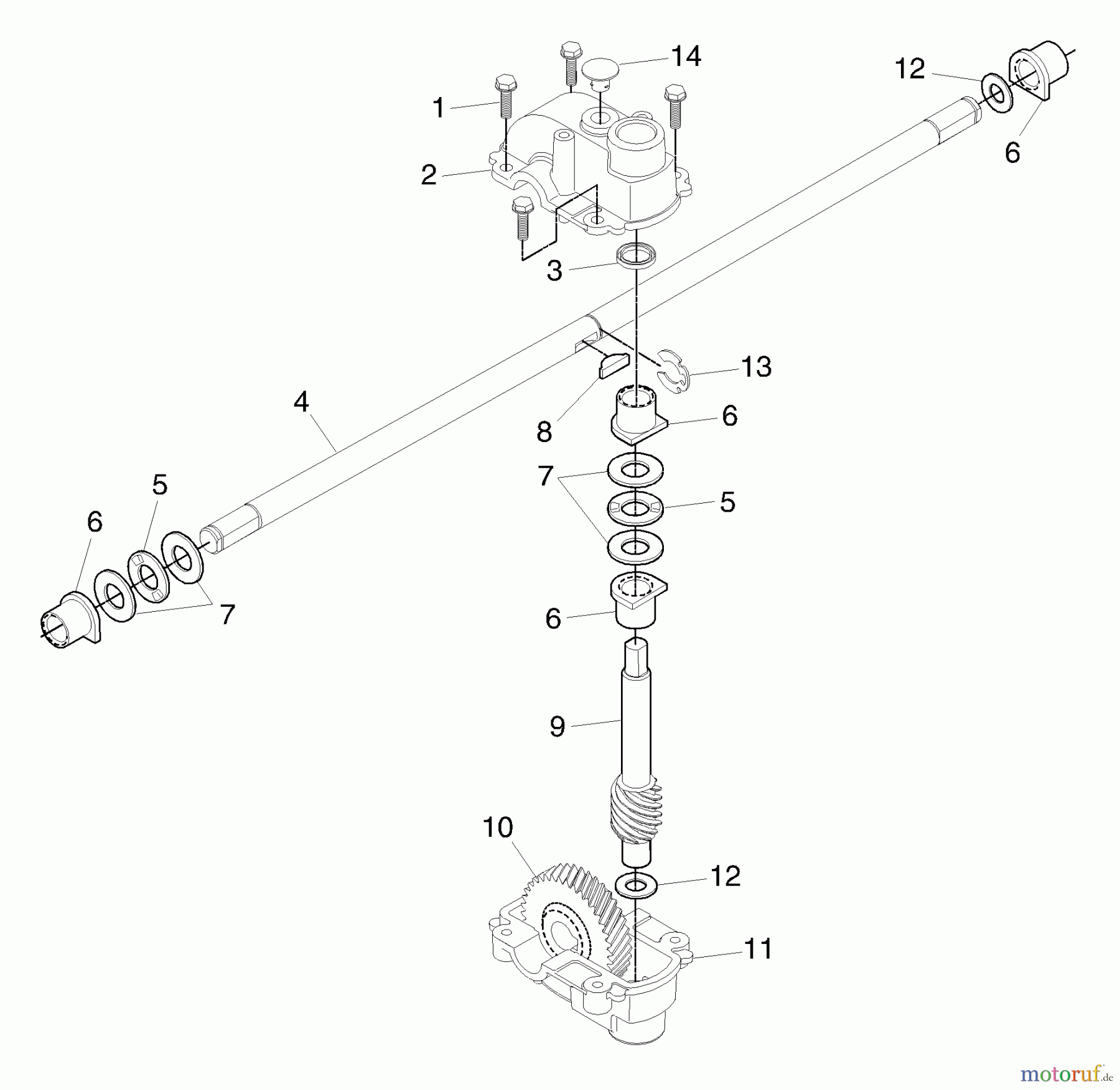  Husqvarna Rasenmäher 5521 RSA (954223470) - Husqvarna Walk-Behind Mower (2003-09 & After) Gear Case Assembly 532180868