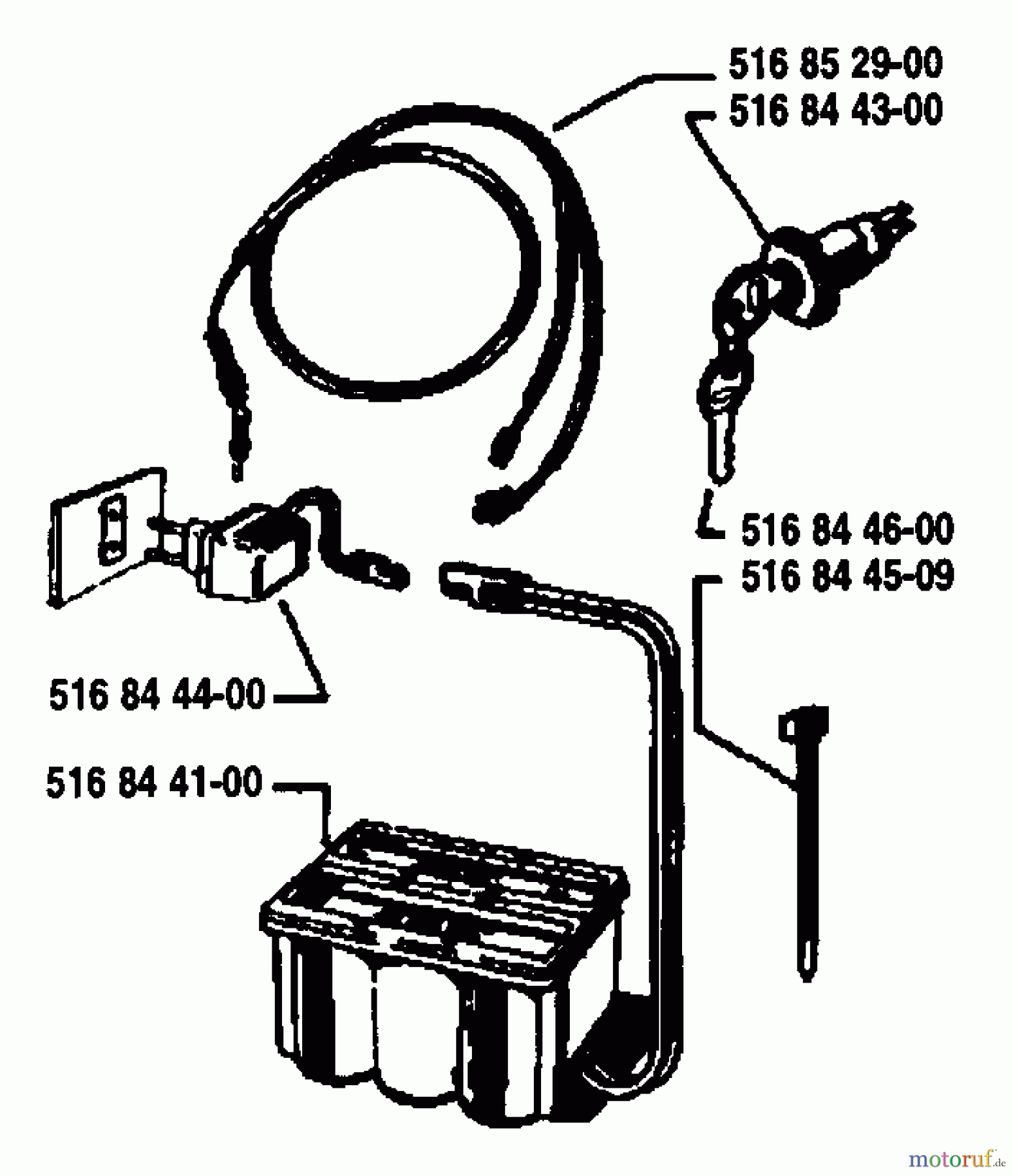  Husqvarna Rasenmäher Royal 53 S - Husqvarna Walk-Behind Mower (1990-06 to 1992-04) Ignition/Electrical