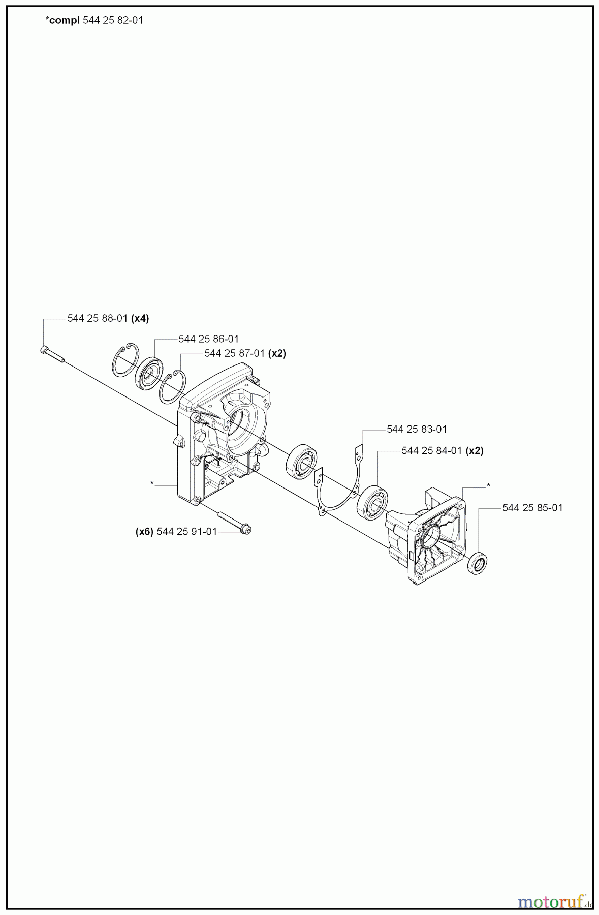  Husqvarna Bläser / Sauger / Häcksler / Mulchgeräte 180 BT - Husqvarna Backpack Blower (2008-02 to 2008-09) Crankcase