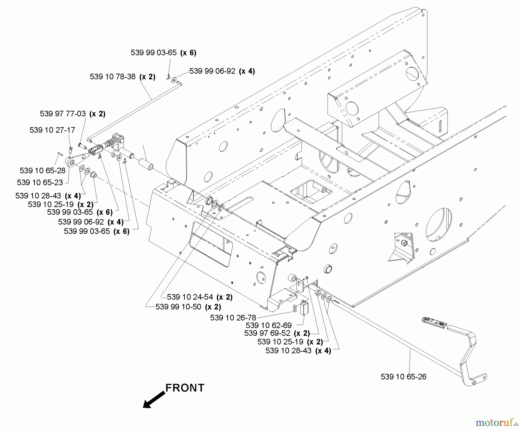  Husqvarna Nullwendekreismäher, Zero-Turn BX 34 D (968999316) - Husqvarna Zero-Turn Mower (2009-07 & After) Brake Group Linkage #1