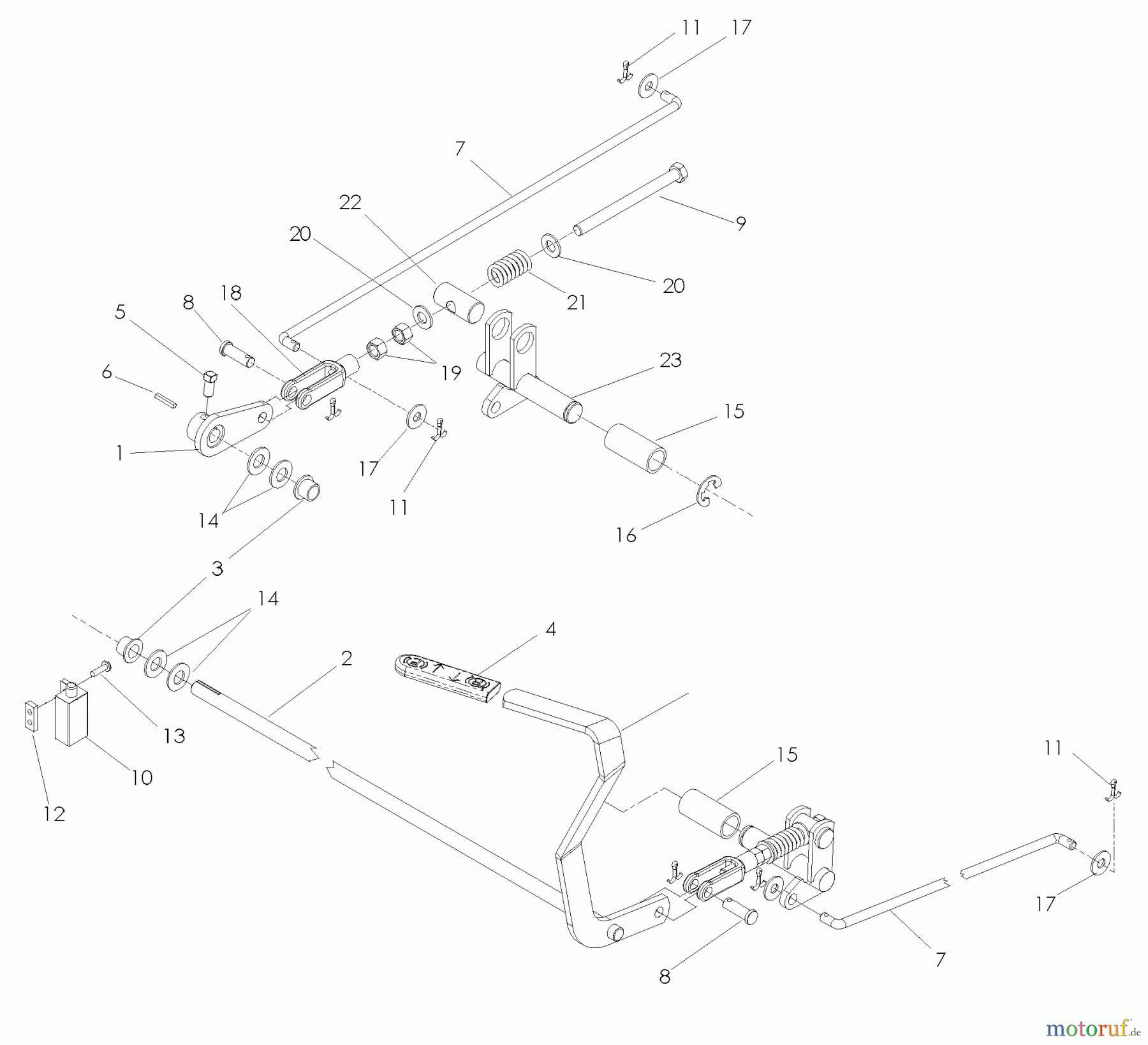  Husqvarna Nullwendekreismäher, Zero-Turn BZ 7234 D (968999264) - Husqvarna Zero-Turn Mower (2005-08 & After) Parking Brake