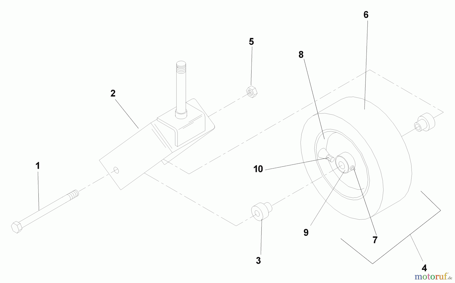  Husqvarna Nullwendekreismäher, Zero-Turn BZ 6134 D (968999214) - Husqvarna Zero-Turn Mower (2004-11 & After) (SN: 033600000 & Up) Caster Assembly