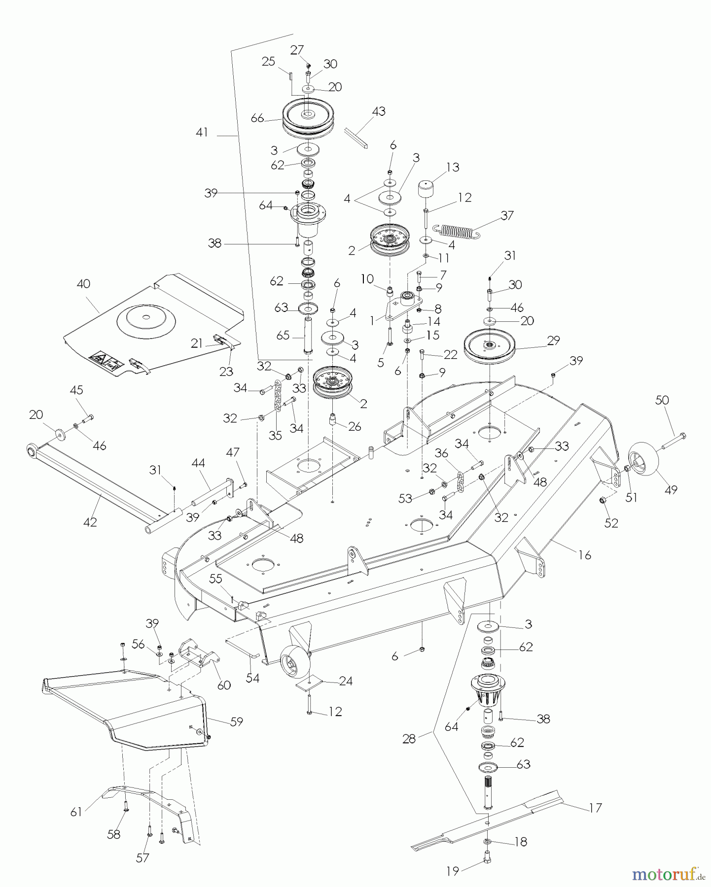  Husqvarna Nullwendekreismäher, Zero-Turn BZ 7234 DBF (968999370) - Husqvarna Zero-Turn Mower (2005-08 & After) 72