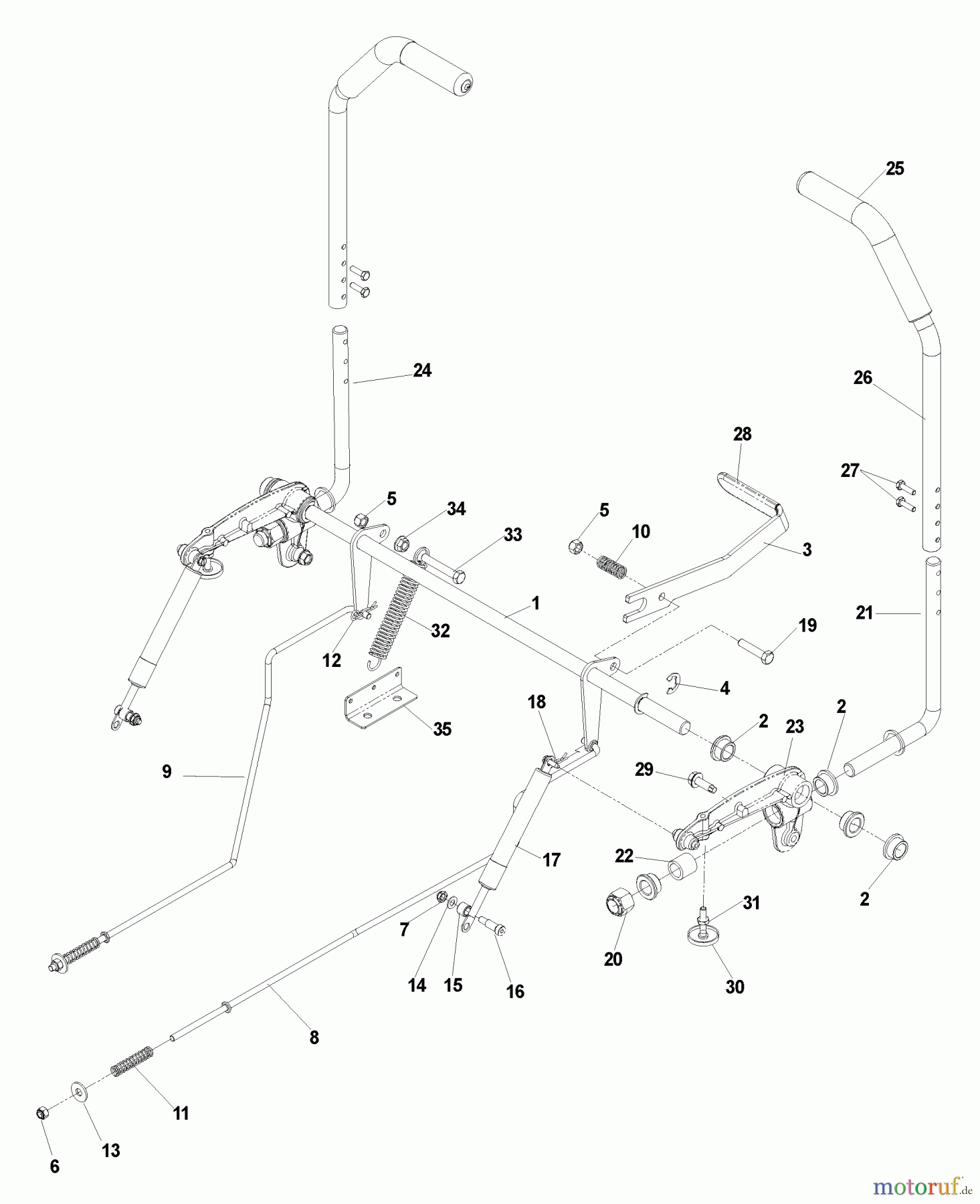  Husqvarna Nullwendekreismäher, Zero-Turn CZ 42175 (968999275) - Husqvarna Zero-Turn Mower (2006-08 & After) Motion Control