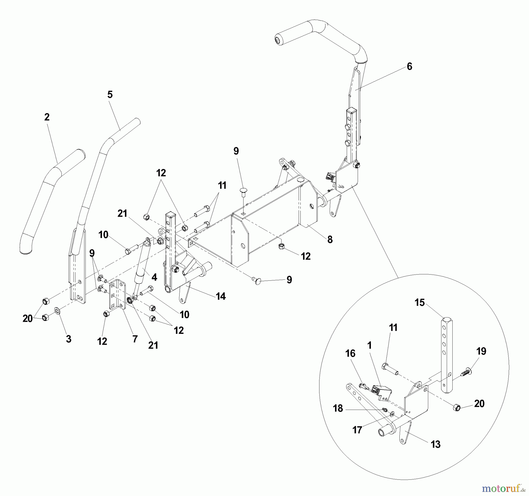  Husqvarna Nullwendekreismäher, Zero-Turn EZ 5426 BI (968999514) - Husqvarna Zero-Turn Mower (2006-06 & After) Control Levers